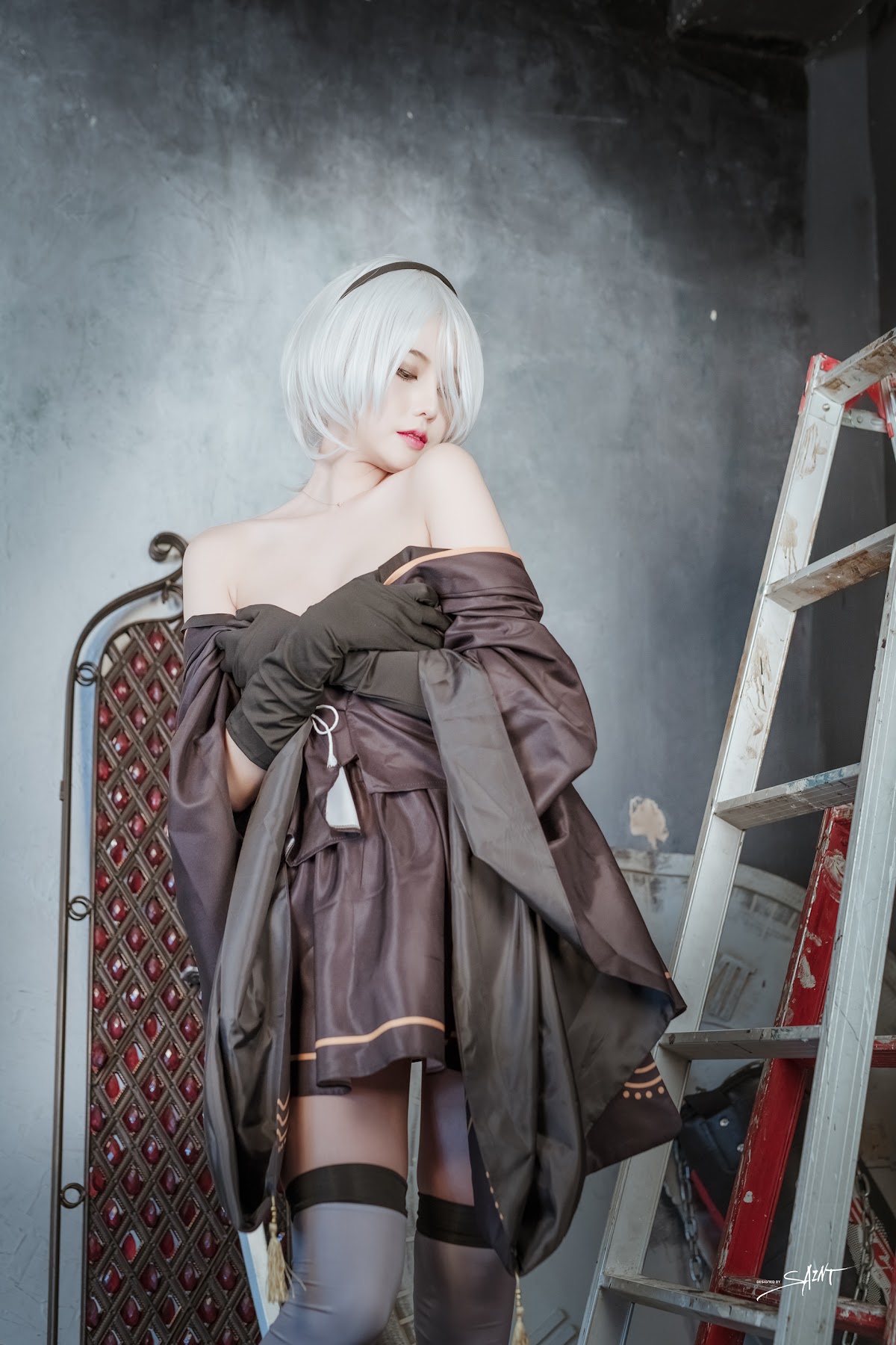 SAINT Photolife – Yuna (유나) – Yuna’s Cos Vol.04 – KDA Akali & Nier Automata 2B - P41