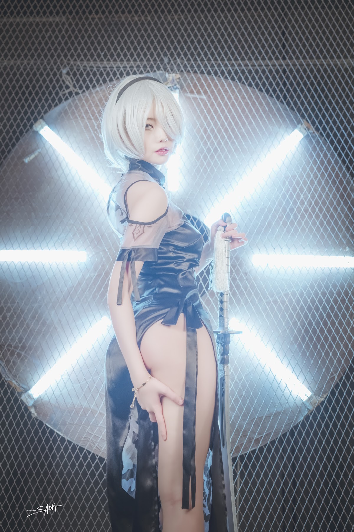 SAINT Photolife – Yuna (유나) – Yuna’s Cos Vol.04 – KDA Akali & Nier Automata 2B - P48