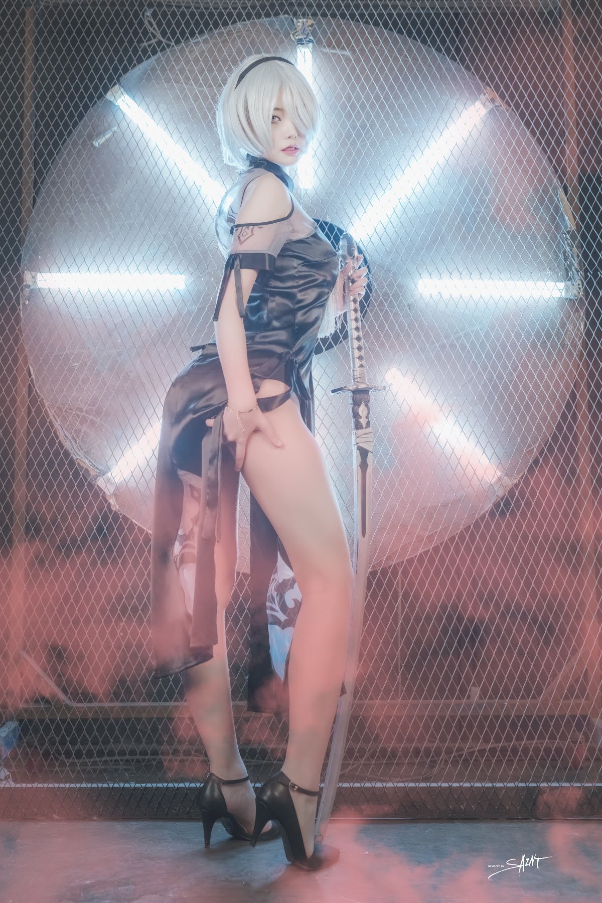 SAINT Photolife – Yuna (유나) – Yuna’s Cos Vol.04 – KDA Akali & Nier Automata 2B - P49