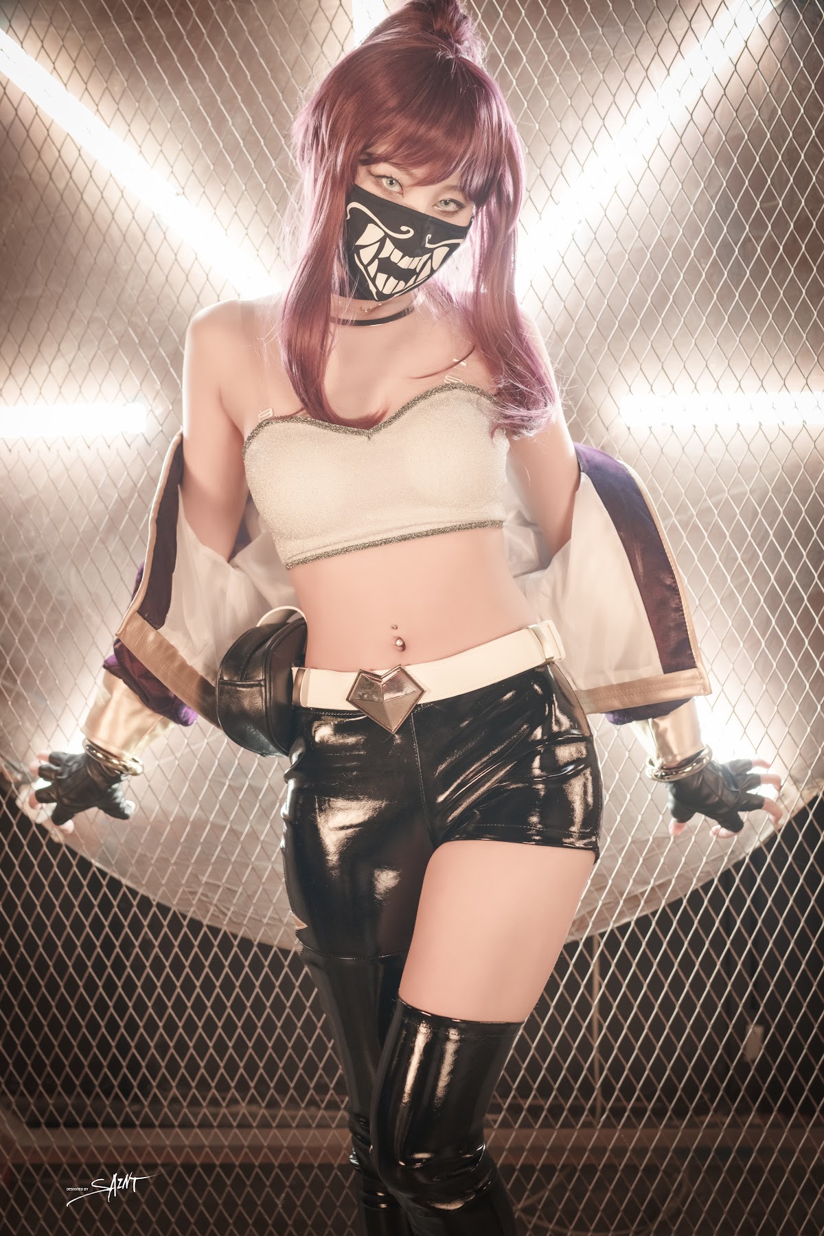 SAINT Photolife – Yuna (유나) – Yuna’s Cos Vol.04 – KDA Akali & Nier Automata 2B - P55