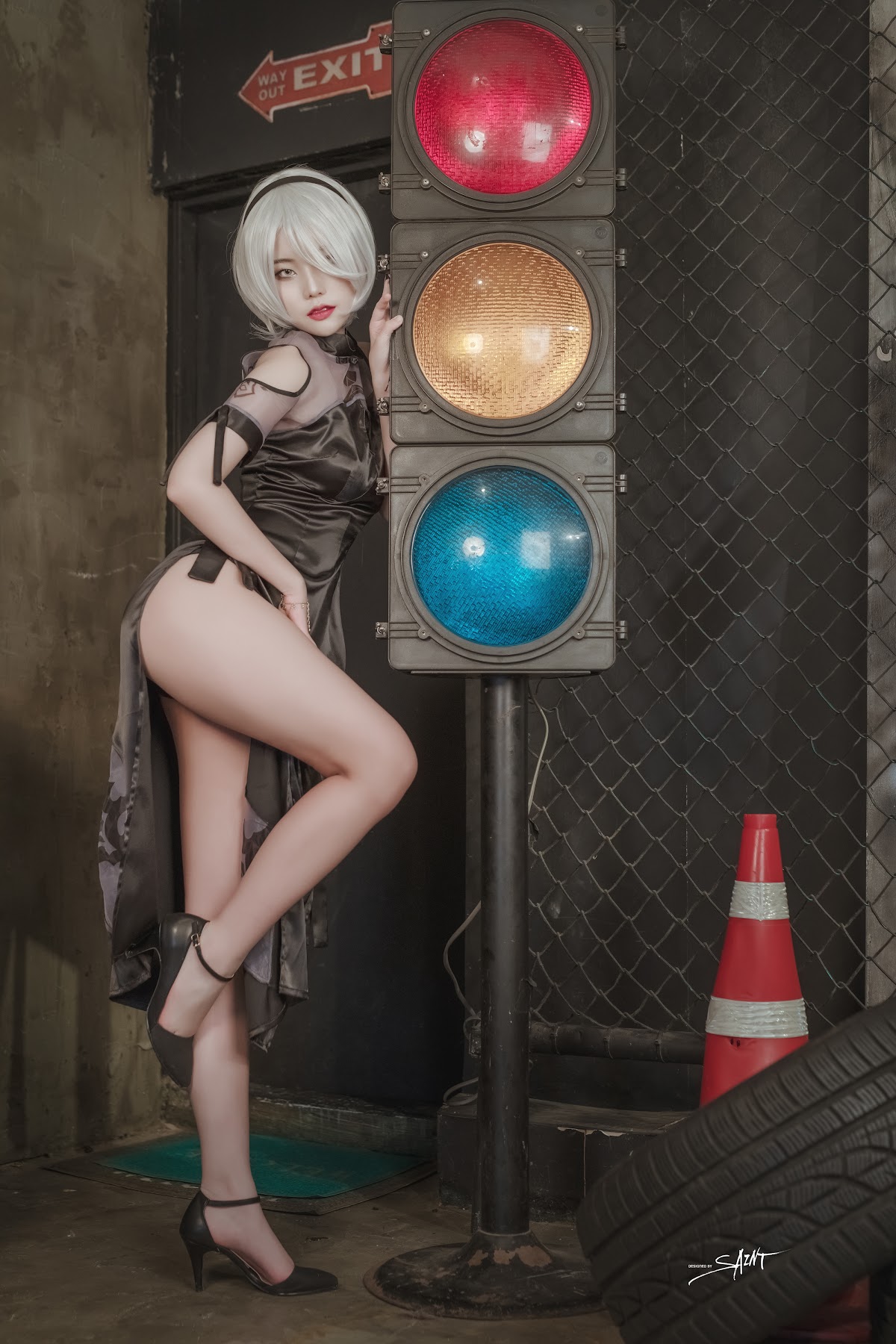 SAINT Photolife – Yuna (유나) – Yuna’s Cos Vol.04 – KDA Akali & Nier Automata 2B - P58