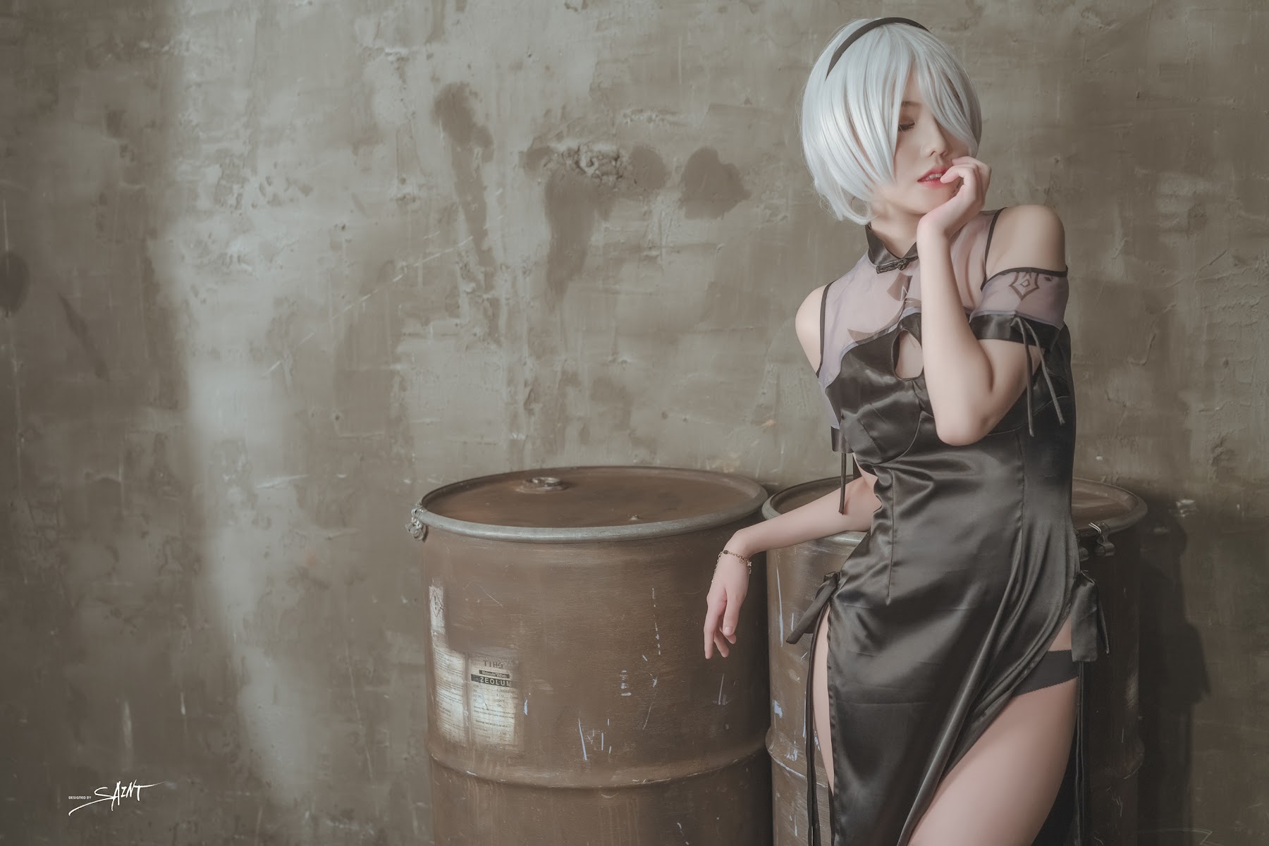 SAINT Photolife – Yuna (유나) – Yuna’s Cos Vol.04 – KDA Akali & Nier Automata 2B - P59