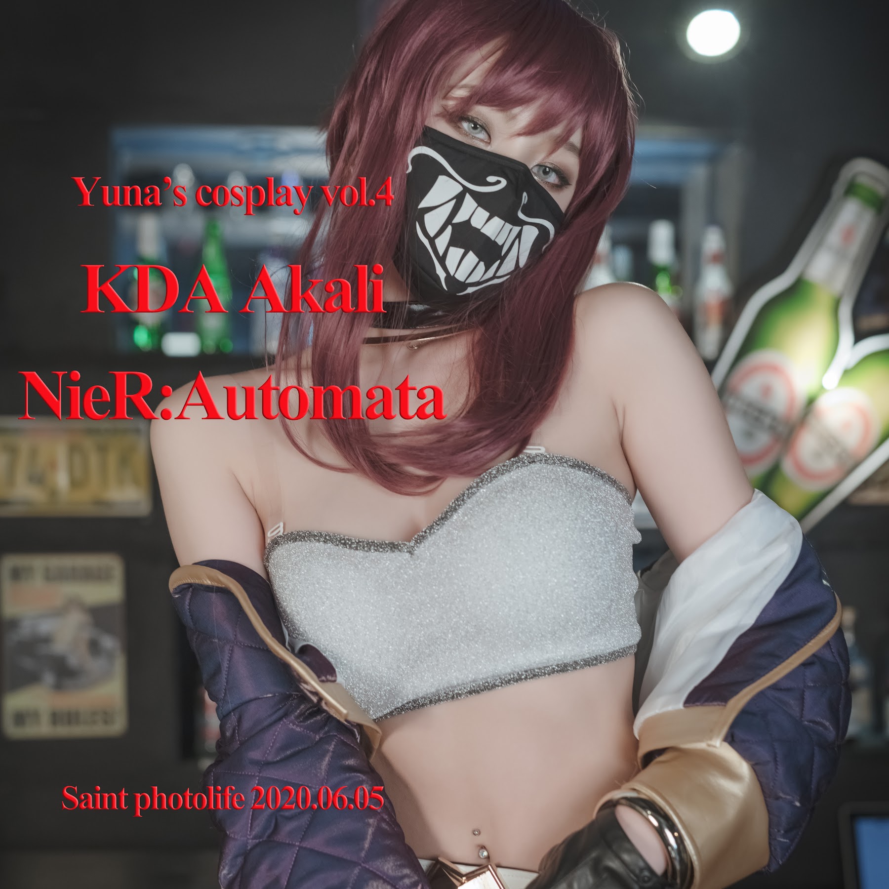 SAINT Photolife – Yuna (유나) – Yuna’s Cos Vol.04 – KDA Akali & Nier Automata 2B - P65