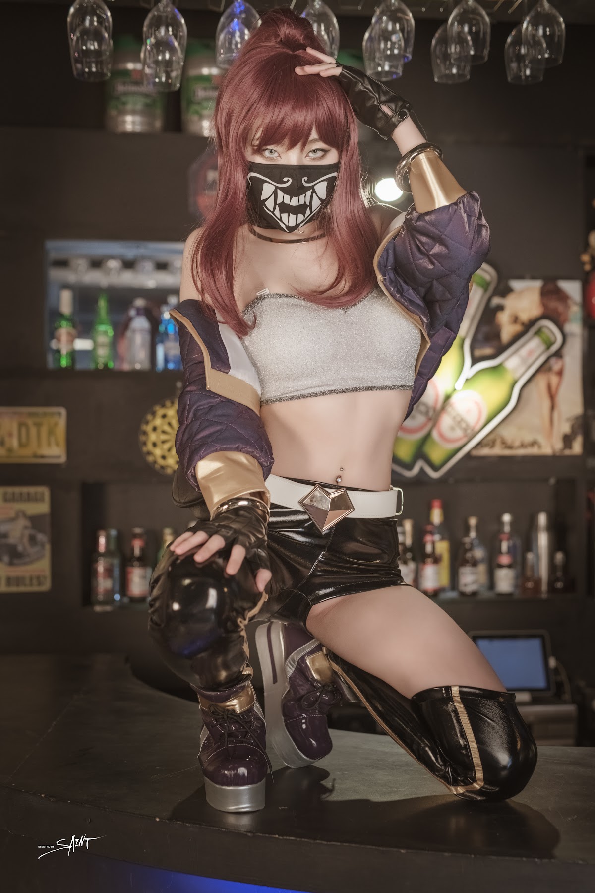 SAINT Photolife – Yuna (유나) – Yuna’s Cos Vol.04 – KDA Akali & Nier Automata 2B - P7