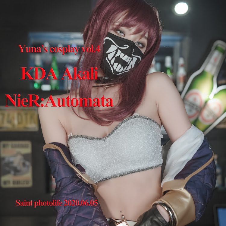 SAINT Photolife – Yuna (유나) – Yuna’s Cos Vol.04 – KDA Akali & Nier Automata 2B
