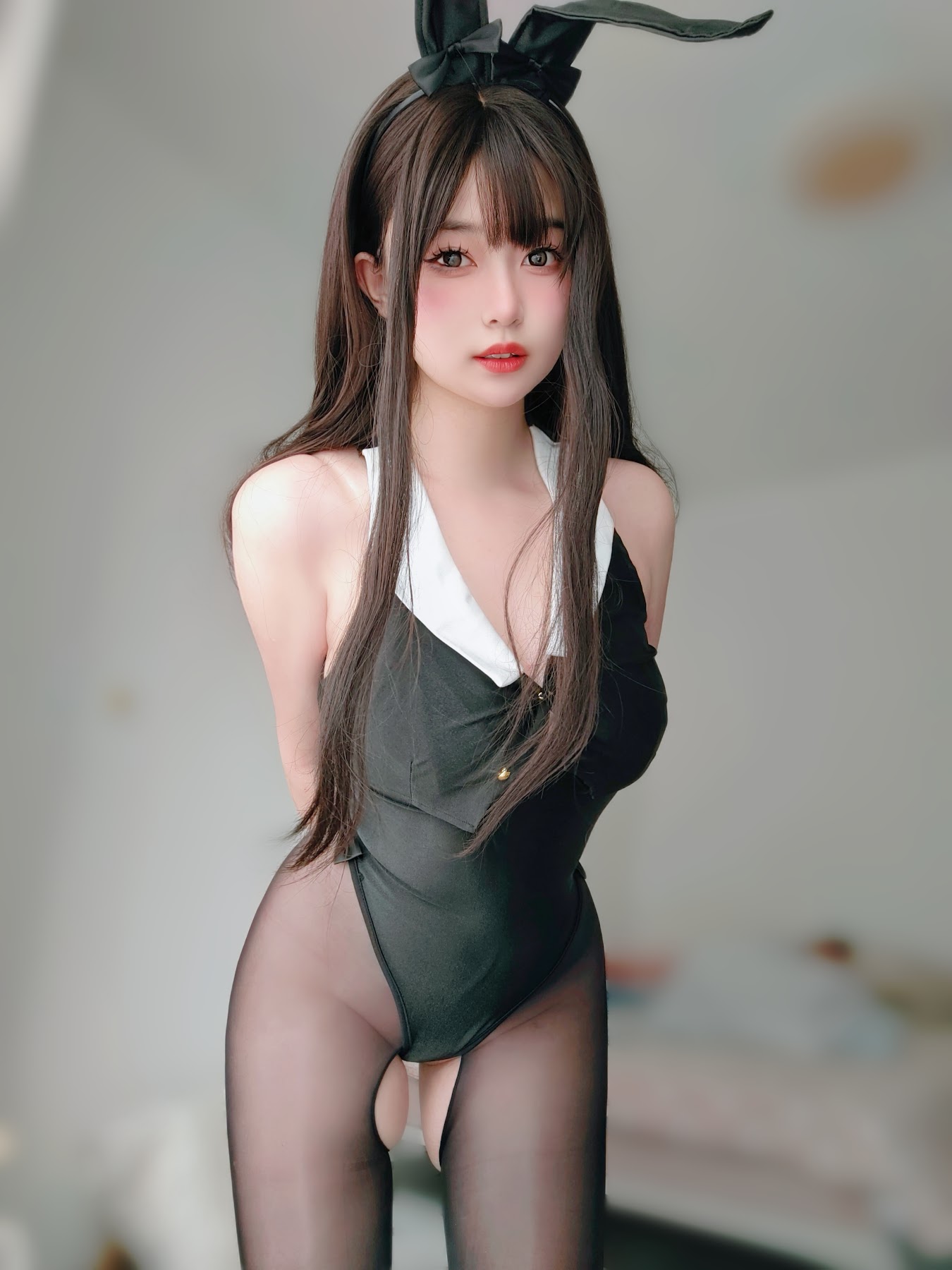 Coser@女主K – 黑丝兔女郎 - P1
