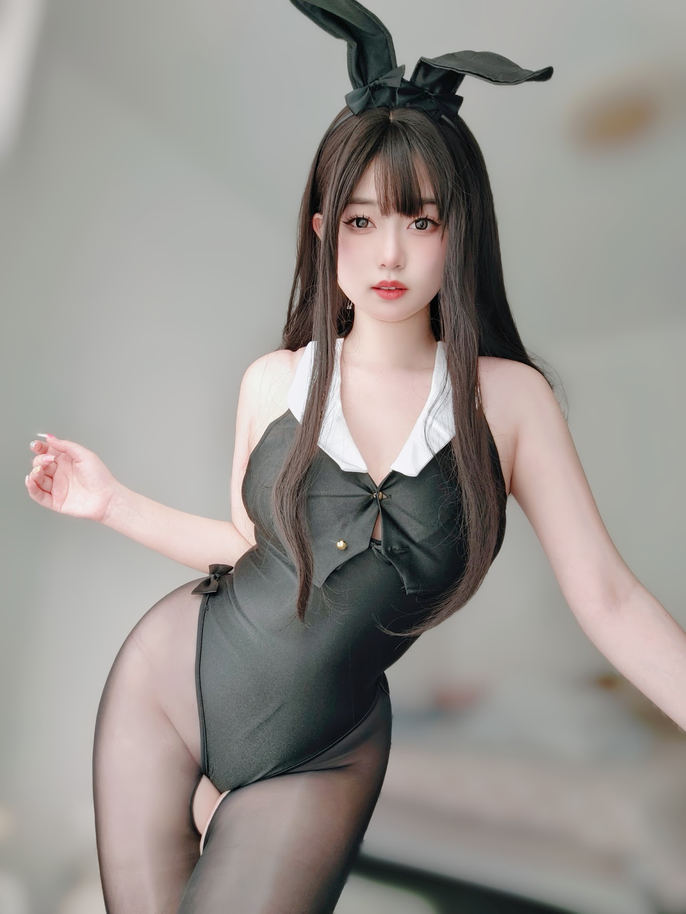 Coser@女主K – 黑丝兔女郎 - P4