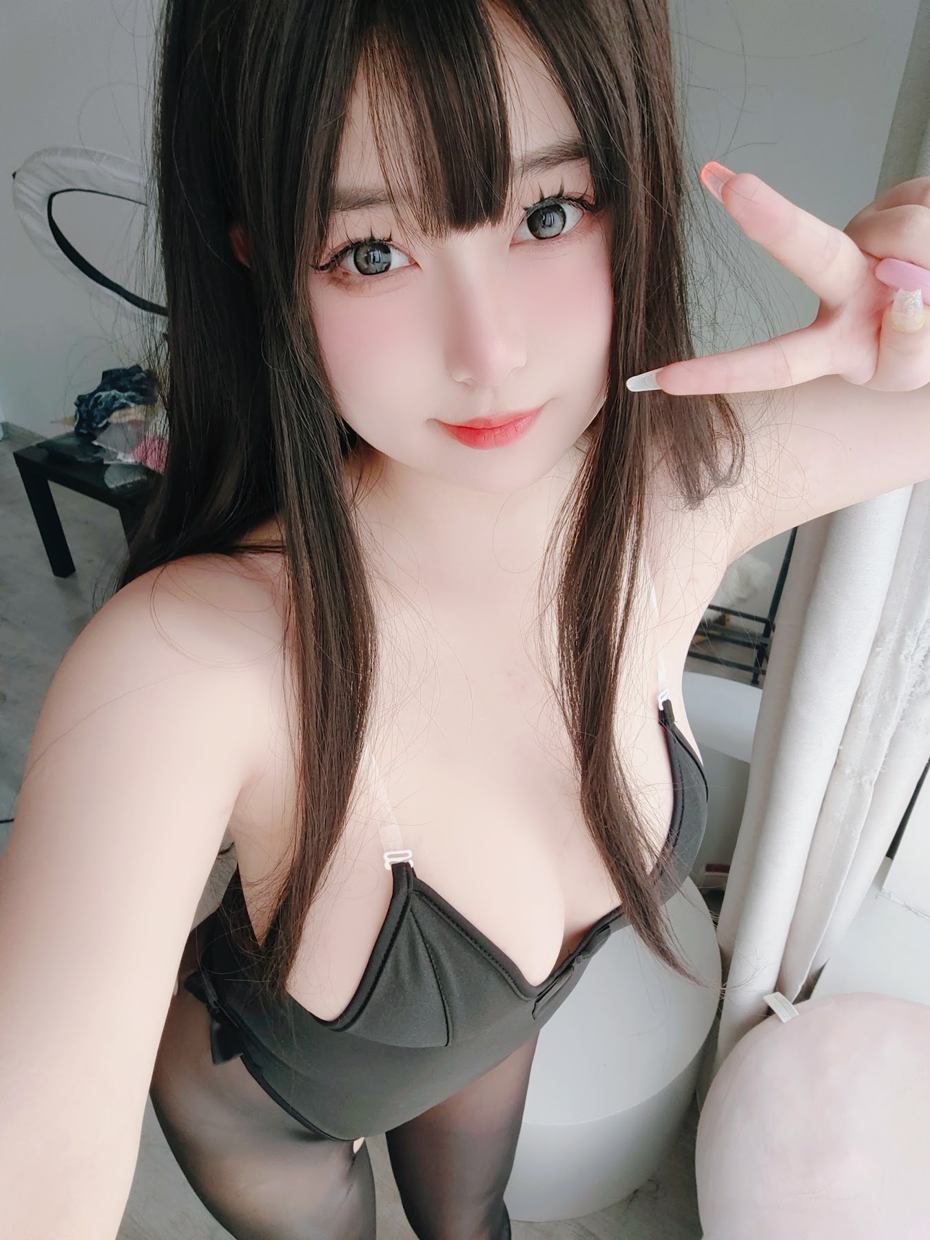 Coser@女主K – 黑丝兔女郎 - P80