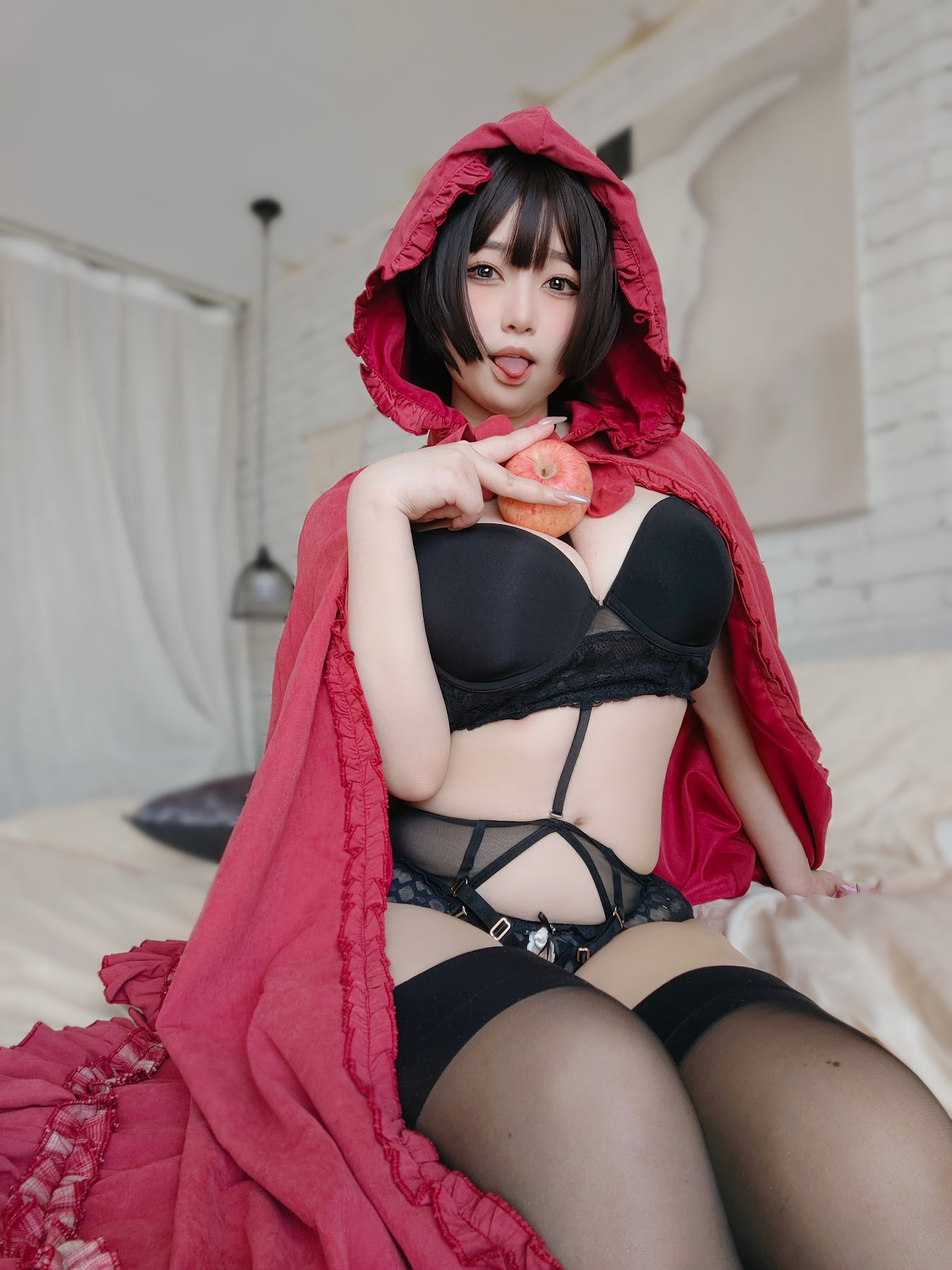 Coser@女主K – 小红帽和红苹果 - P39