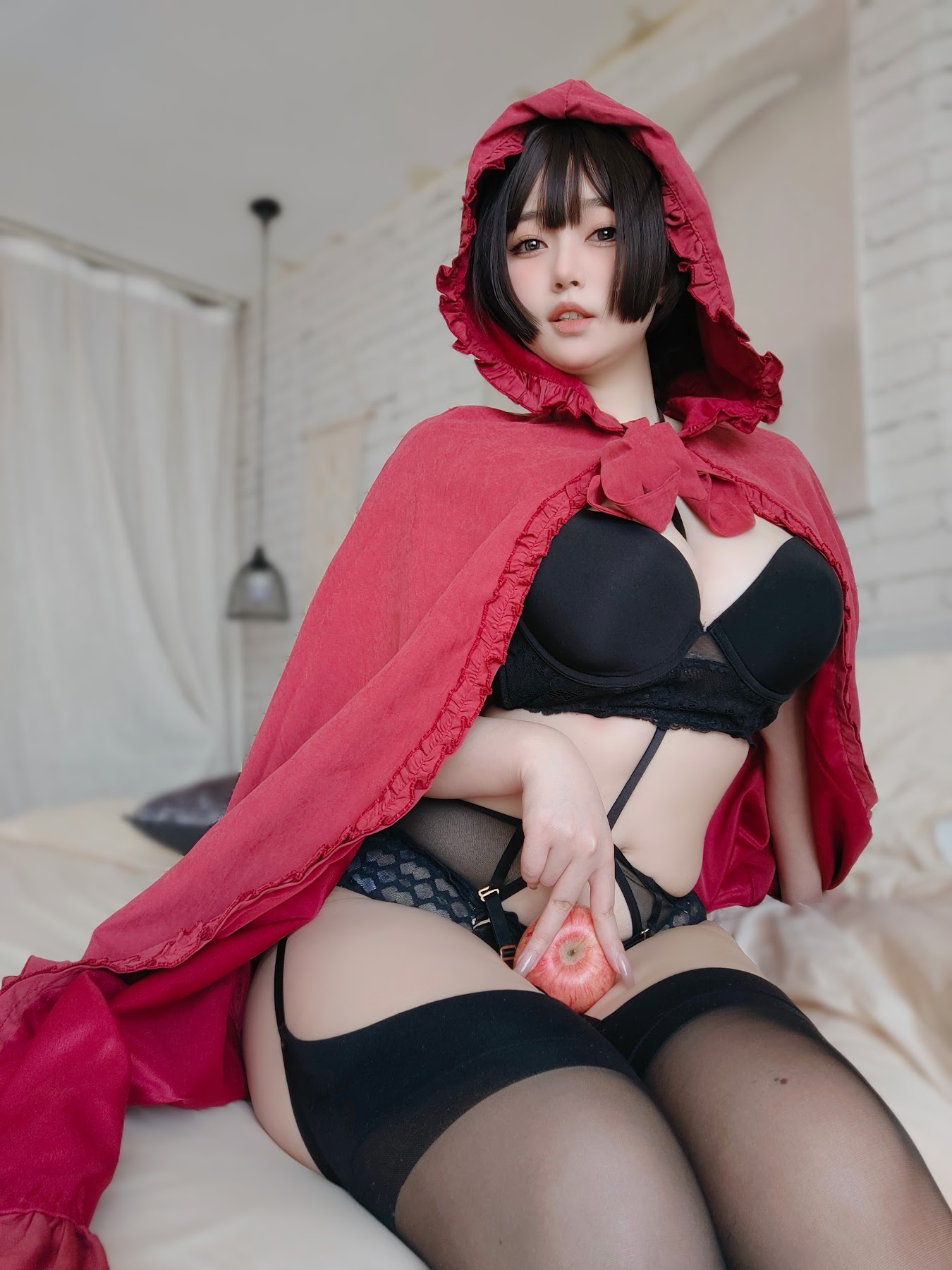 Coser@女主K – 小红帽和红苹果 - P40