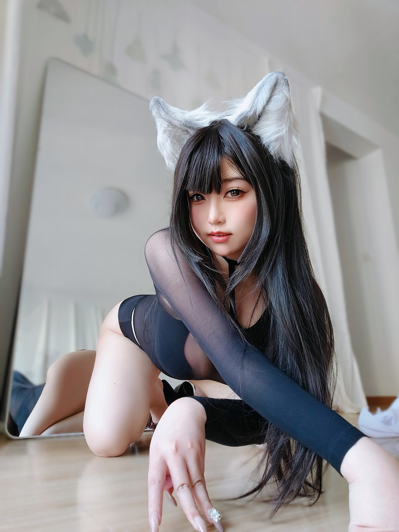 Coser@女主K – 性感的黑猫 - P18