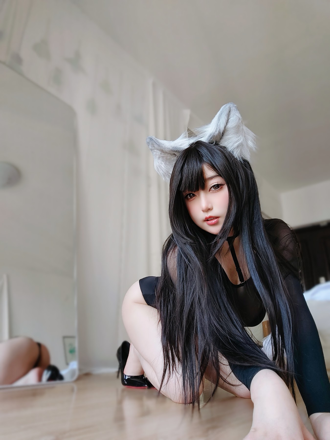 Coser@女主K – 性感的黑猫 - P27