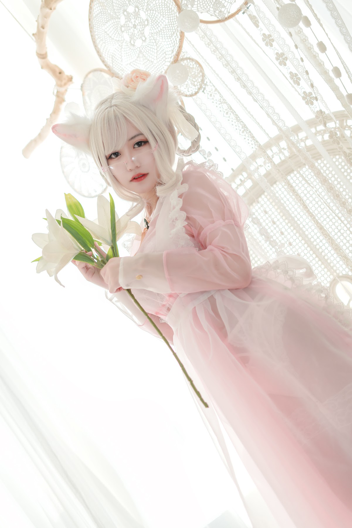 Coser@小仓千代w No.007 透明女仆粉色 - P9