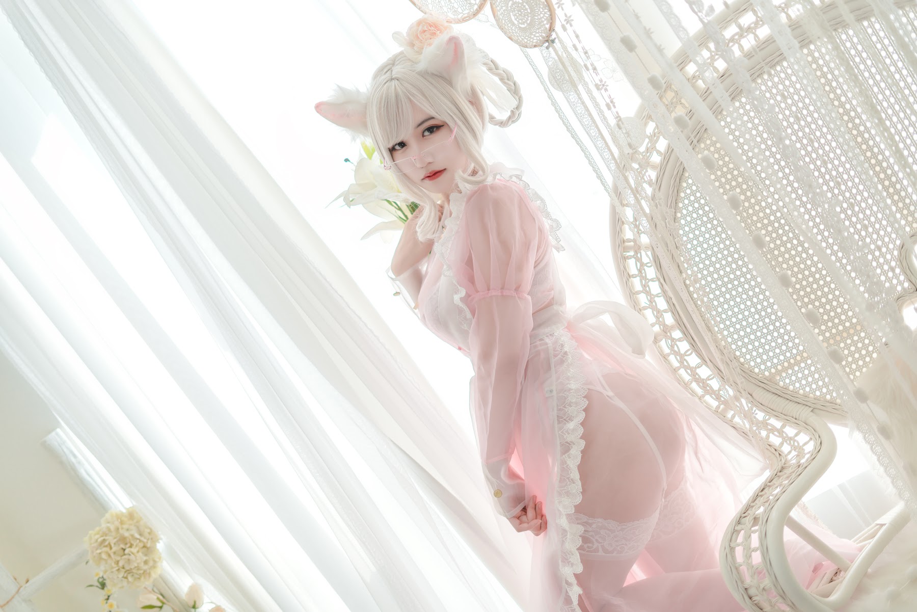 Coser@小仓千代w No.007 透明女仆粉色 - P12