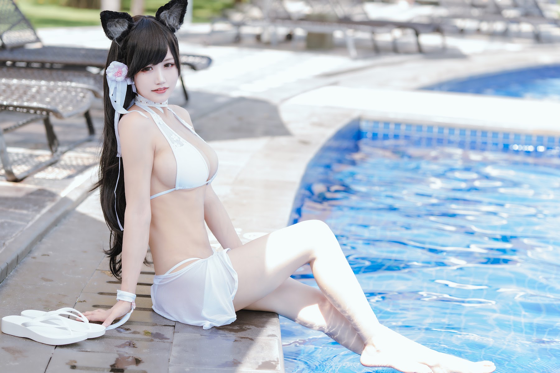 Coser@小仓千代w No.010 7月舰长爱宕泳装 - P19