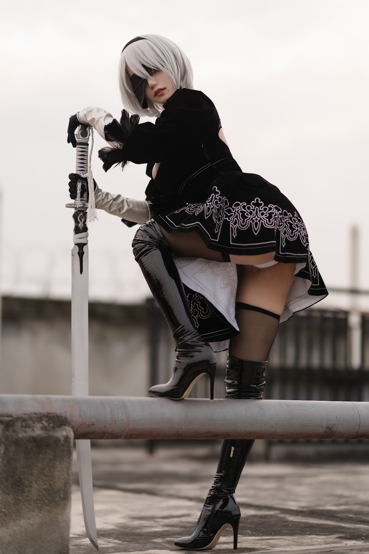 Coser@小仓千代w No.011 8月舰长写真 2B原皮 - P13