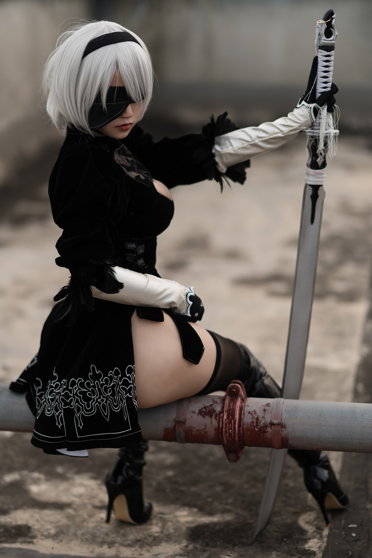 Coser@小仓千代w No.011 8月舰长写真 2B原皮 - P5