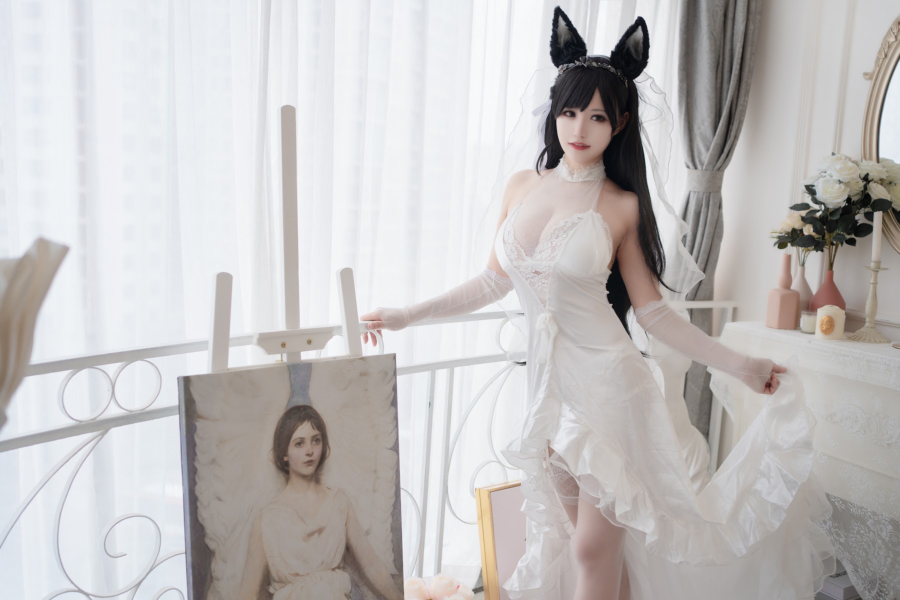 Coser@小仓千代w No.015 爱宕婚纱 - P2