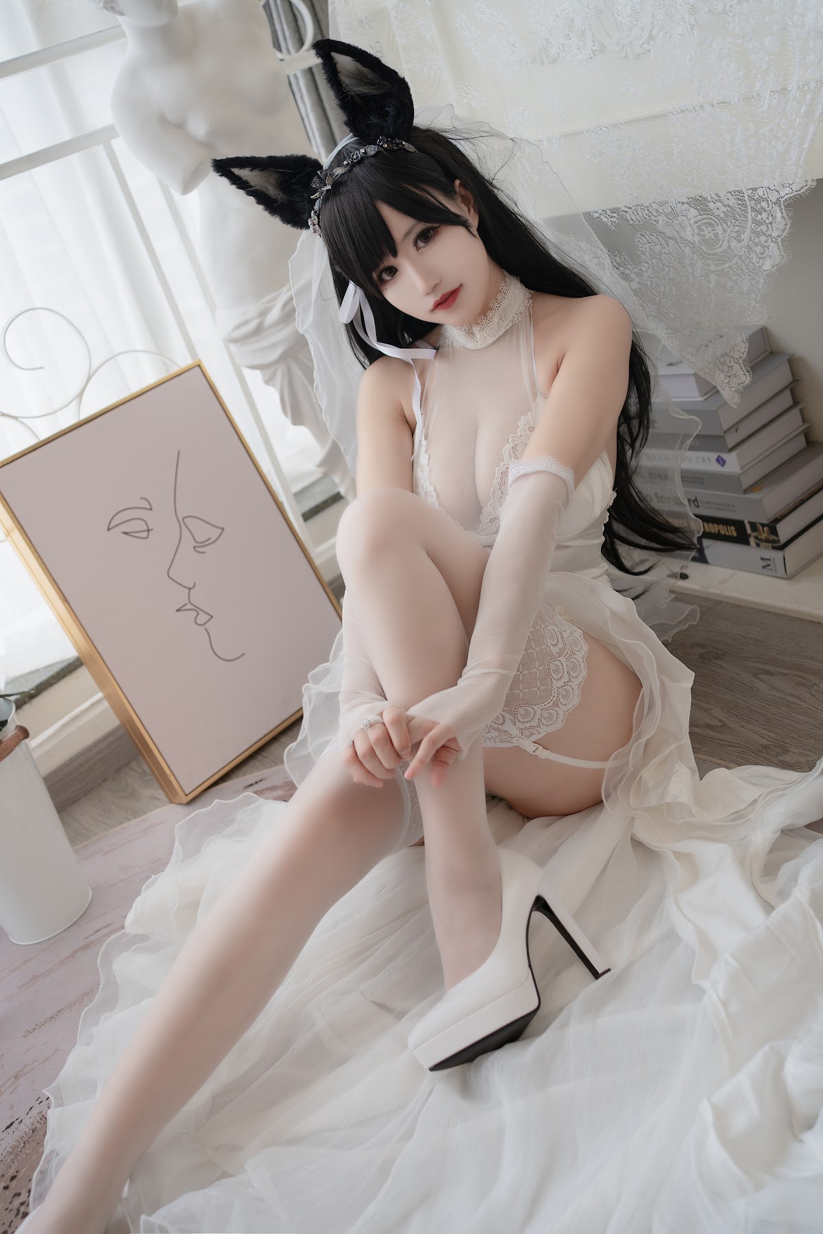 Coser@小仓千代w No.015 爱宕婚纱 - P4