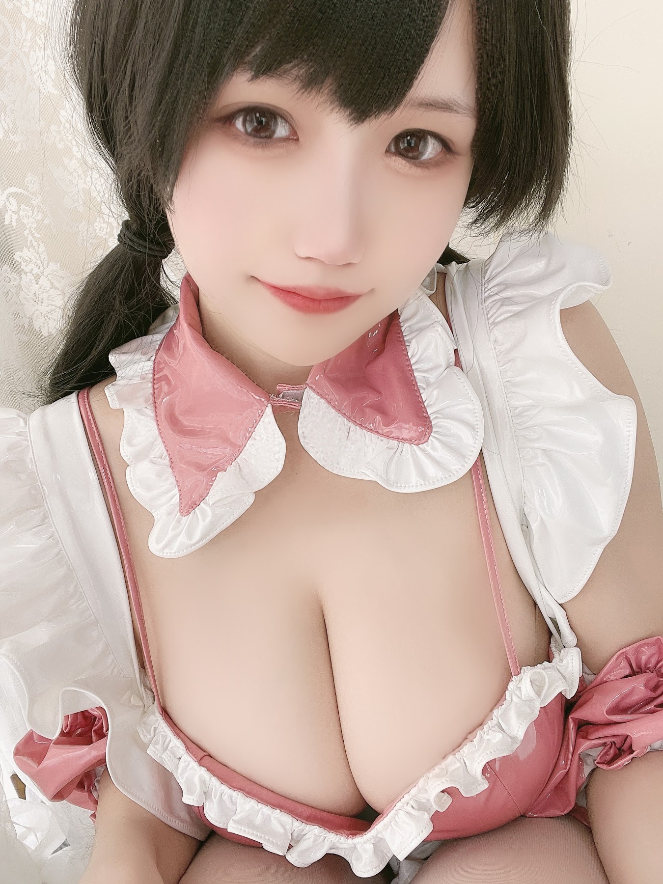 Coser@小仓千代w No.016 粉色漆皮女仆 - P8