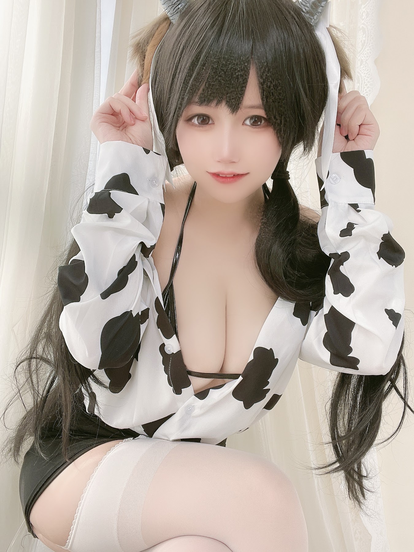 Coser@小仓千代w No.019 奶牛衬衣 - P21