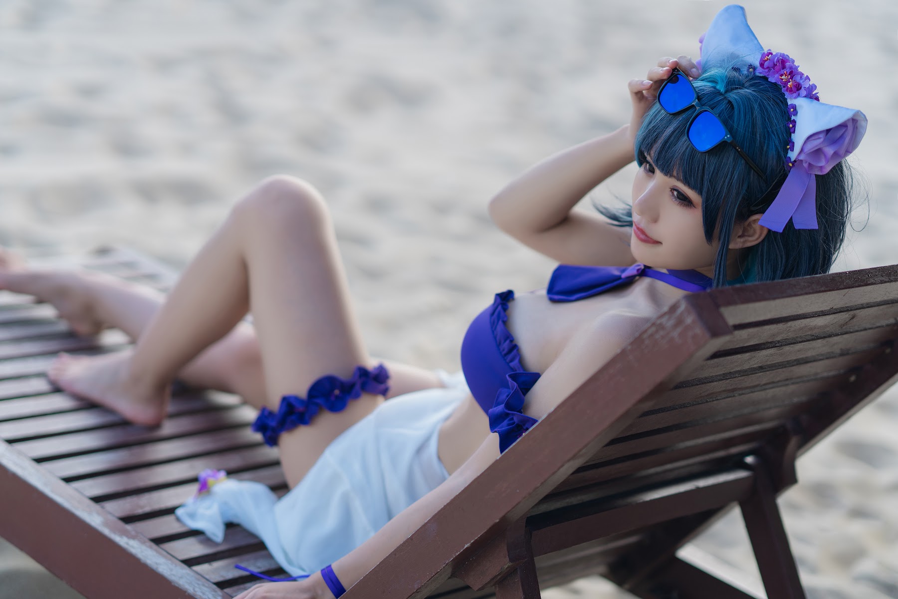 Coser@小仓千代w No.044 1月舰长 柴郡泳装 - P17