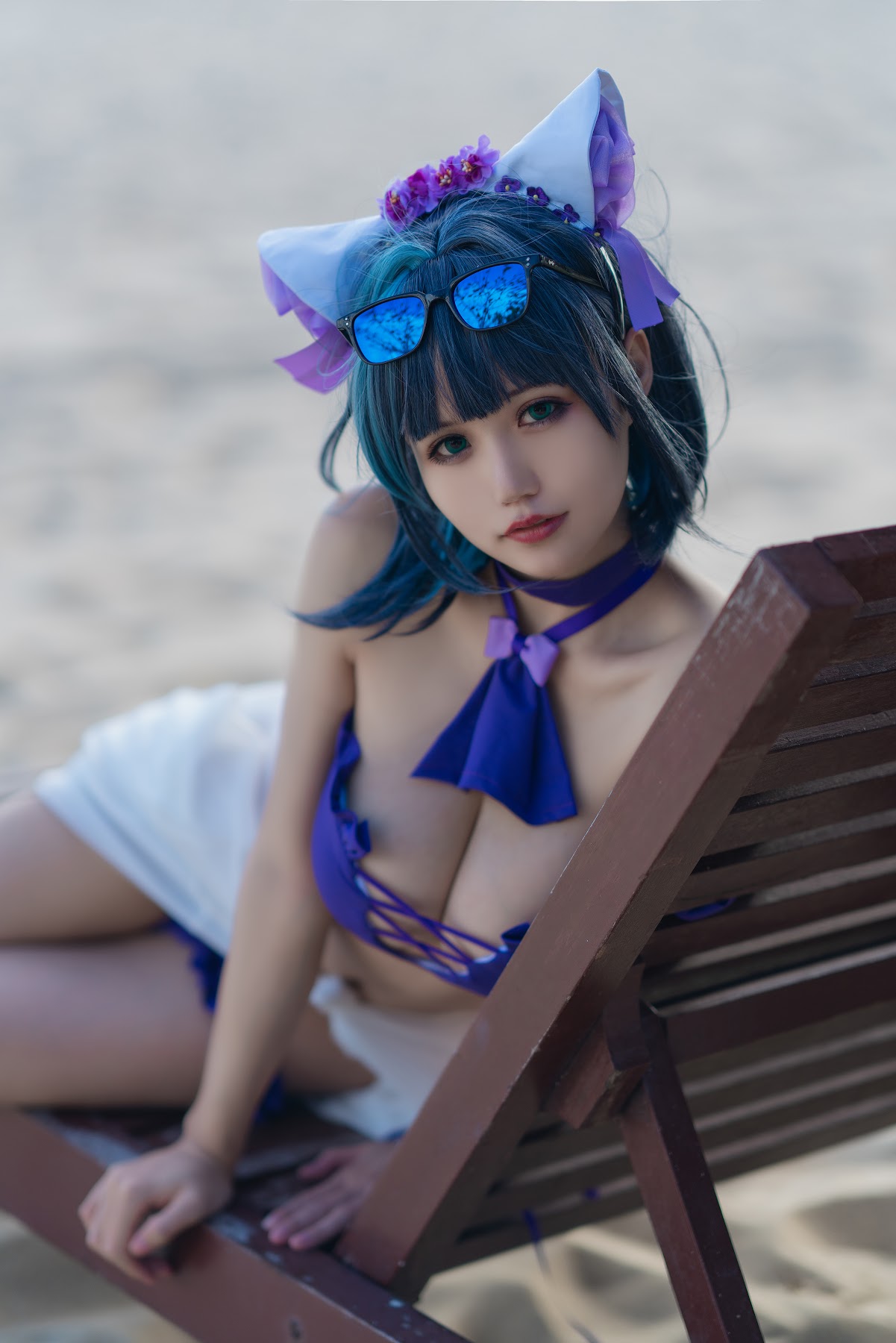 Coser@小仓千代w No.044 1月舰长 柴郡泳装 - P18