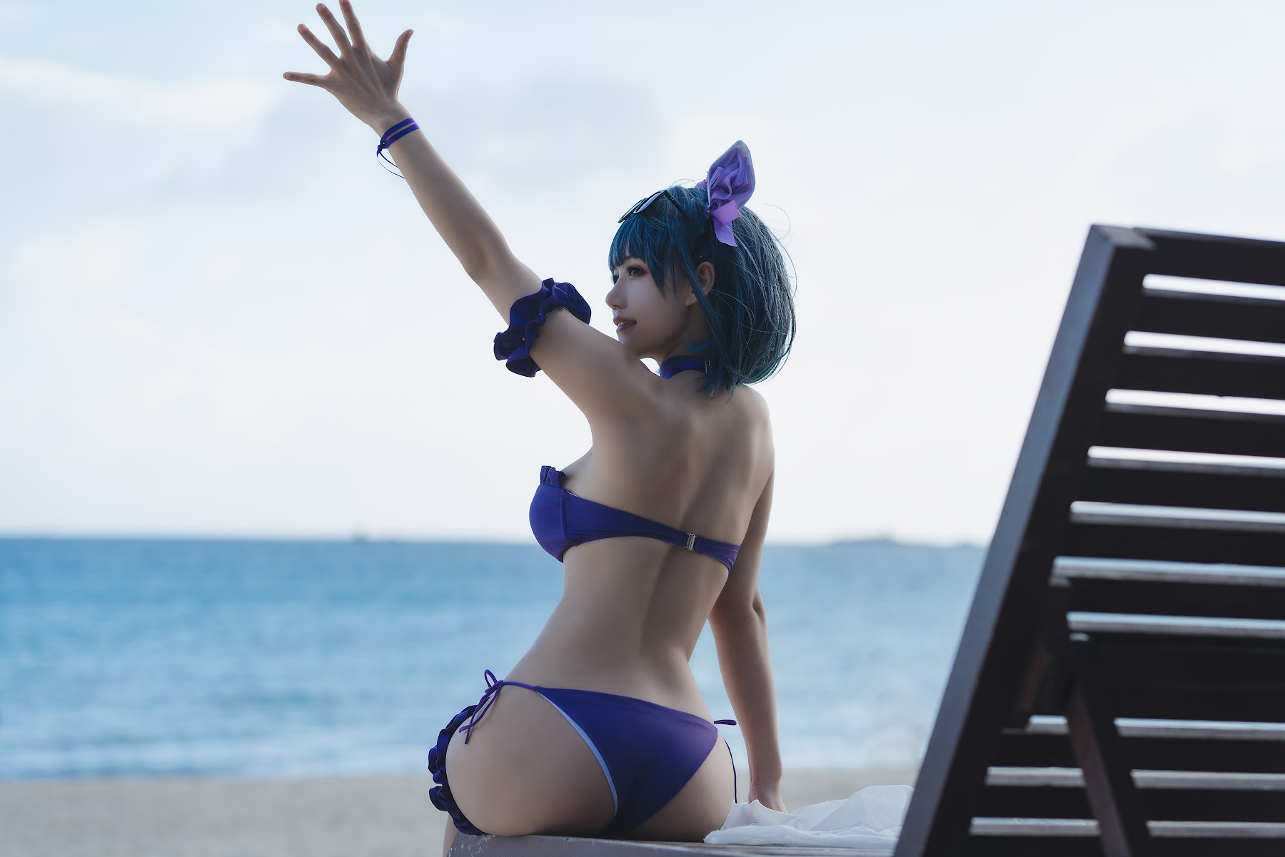 Coser@小仓千代w No.044 1月舰长 柴郡泳装 - P1