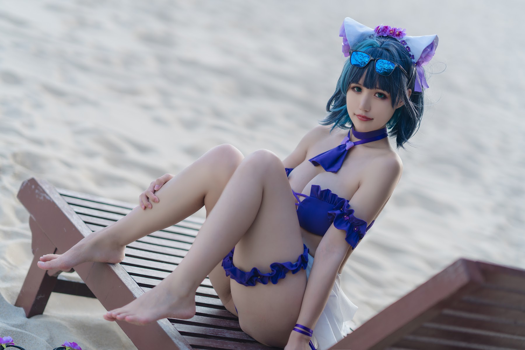 Coser@小仓千代w No.044 1月舰长 柴郡泳装 - P21