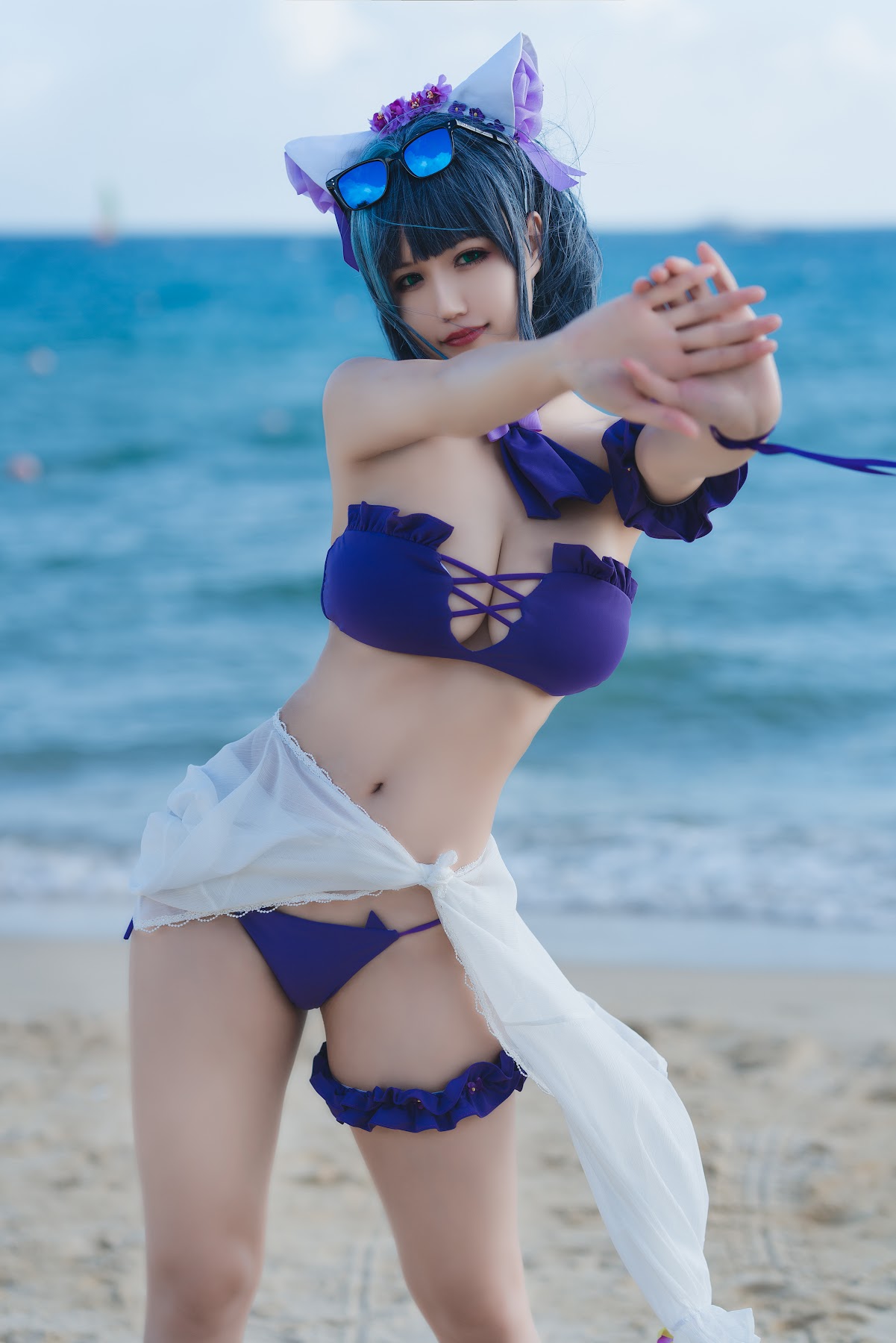 Coser@小仓千代w No.044 1月舰长 柴郡泳装 - P3
