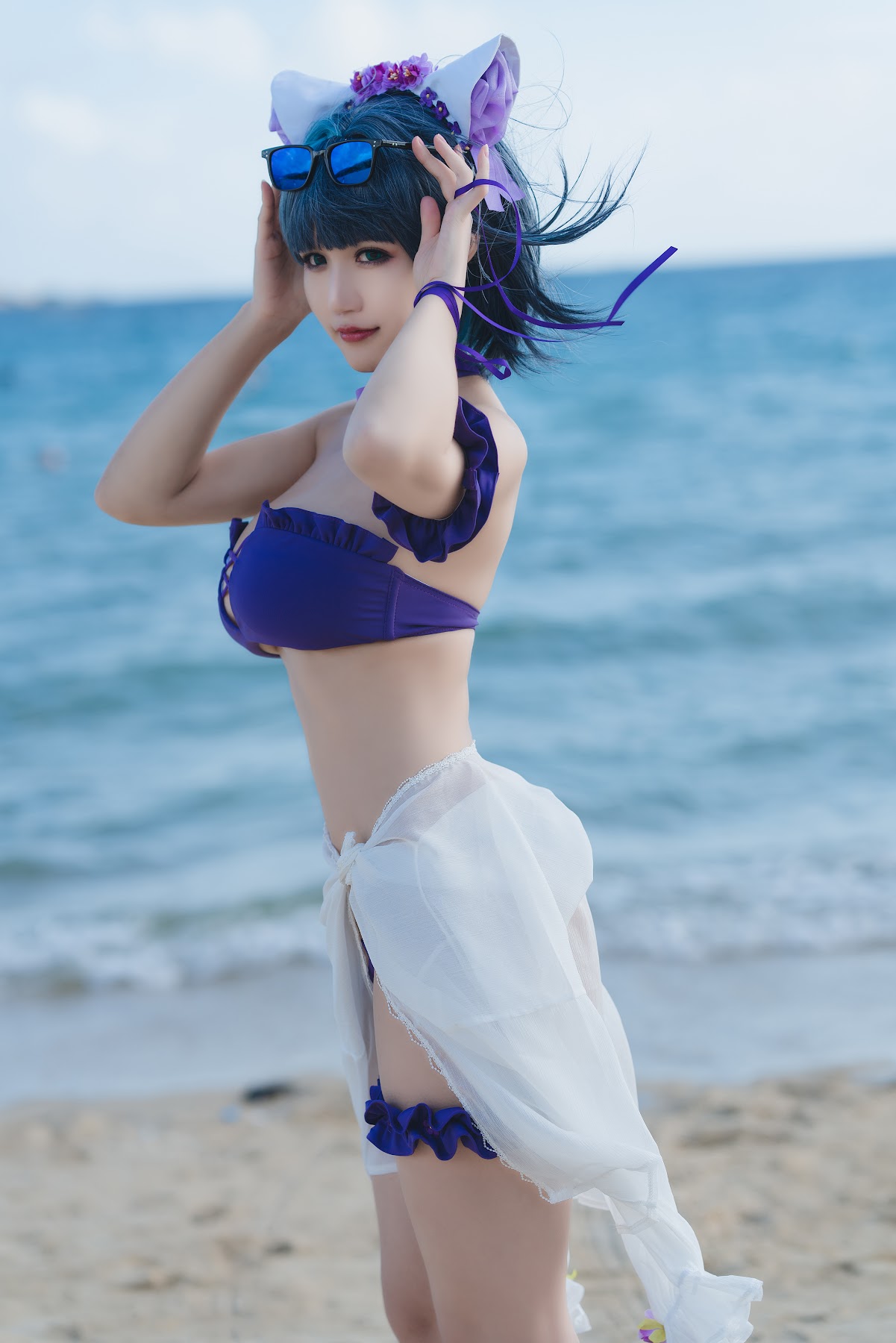 Coser@小仓千代w No.044 1月舰长 柴郡泳装 - P4