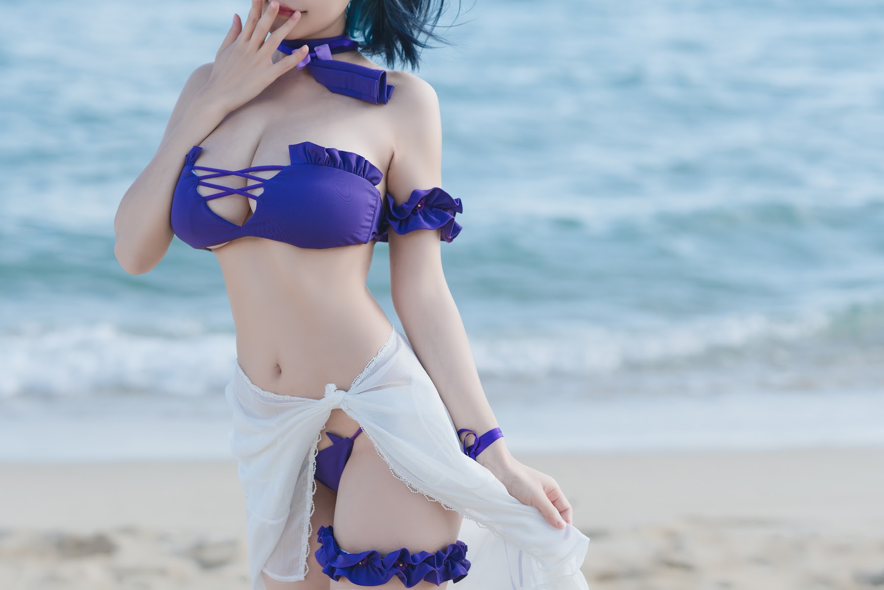 Coser@小仓千代w No.044 1月舰长 柴郡泳装 - P6