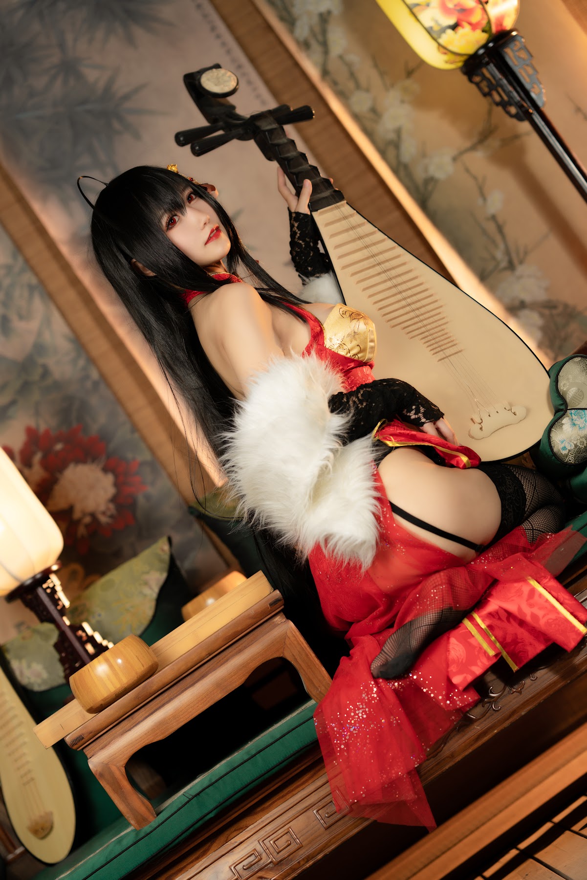 Coser@小仓千代w No.058 大凤旗袍 - P4