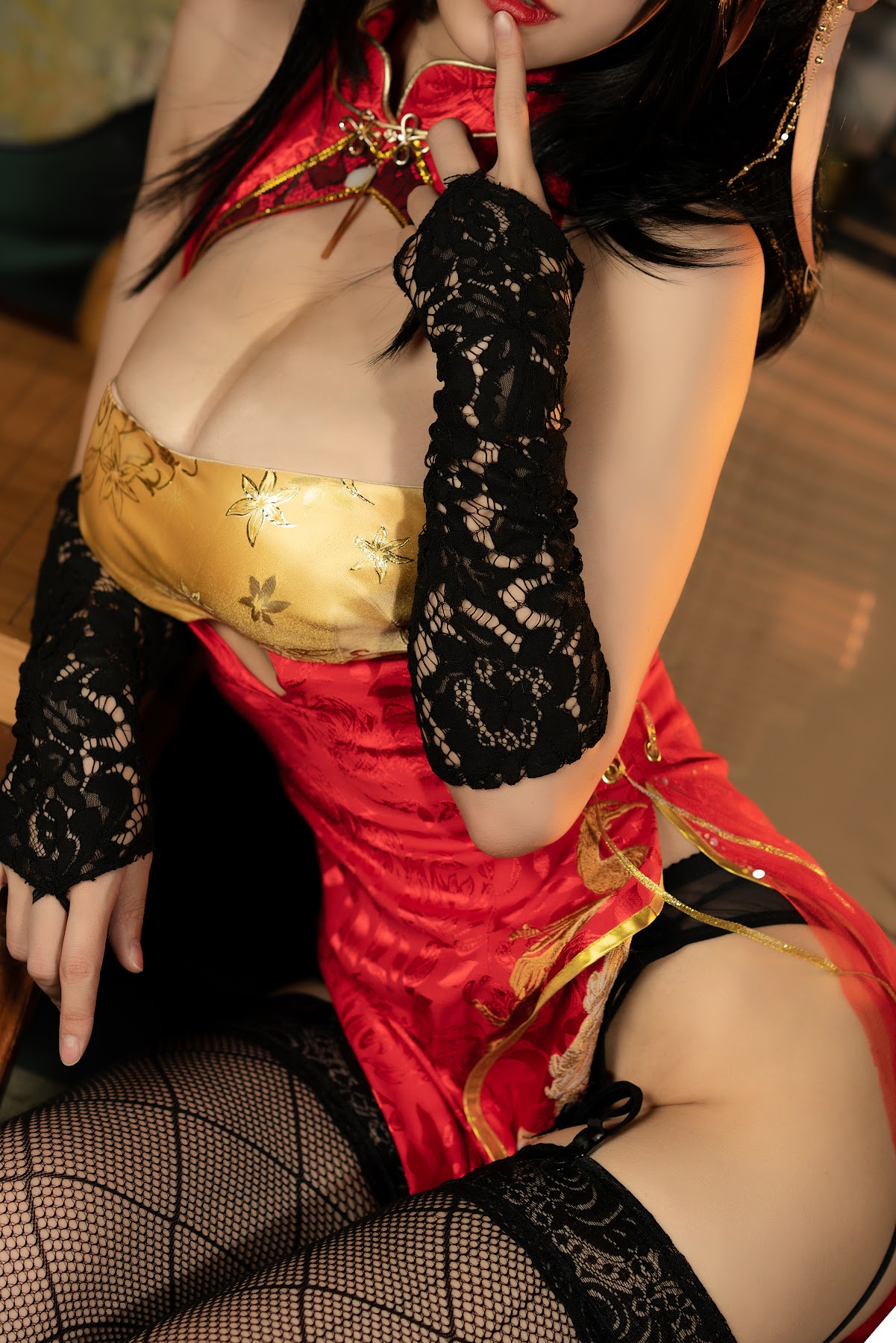 Coser@小仓千代w No.058 大凤旗袍 - P7