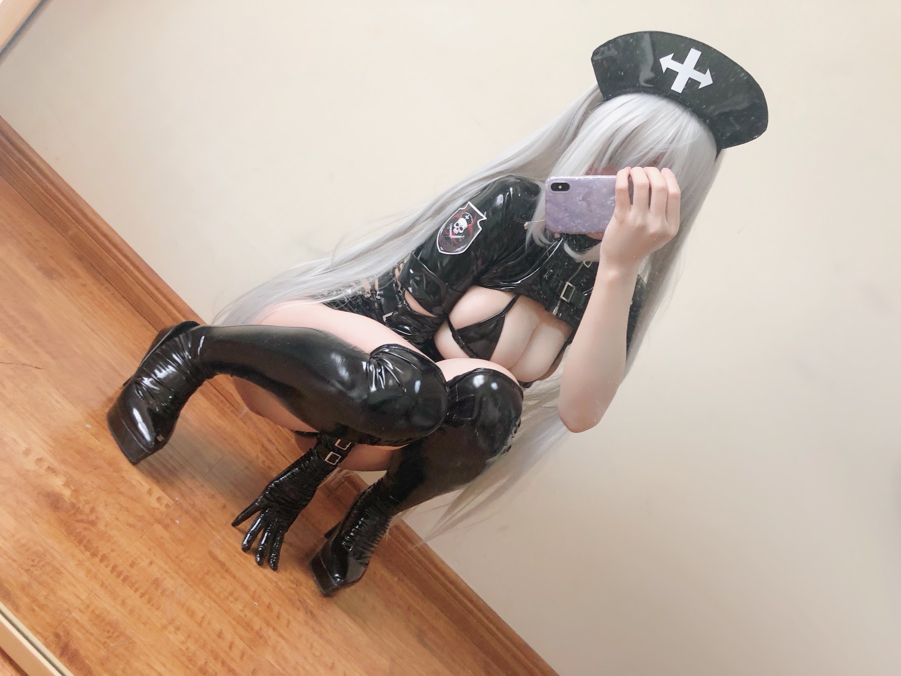 Coser@小仓千代w No.022 暗黑护士自拍 - P23