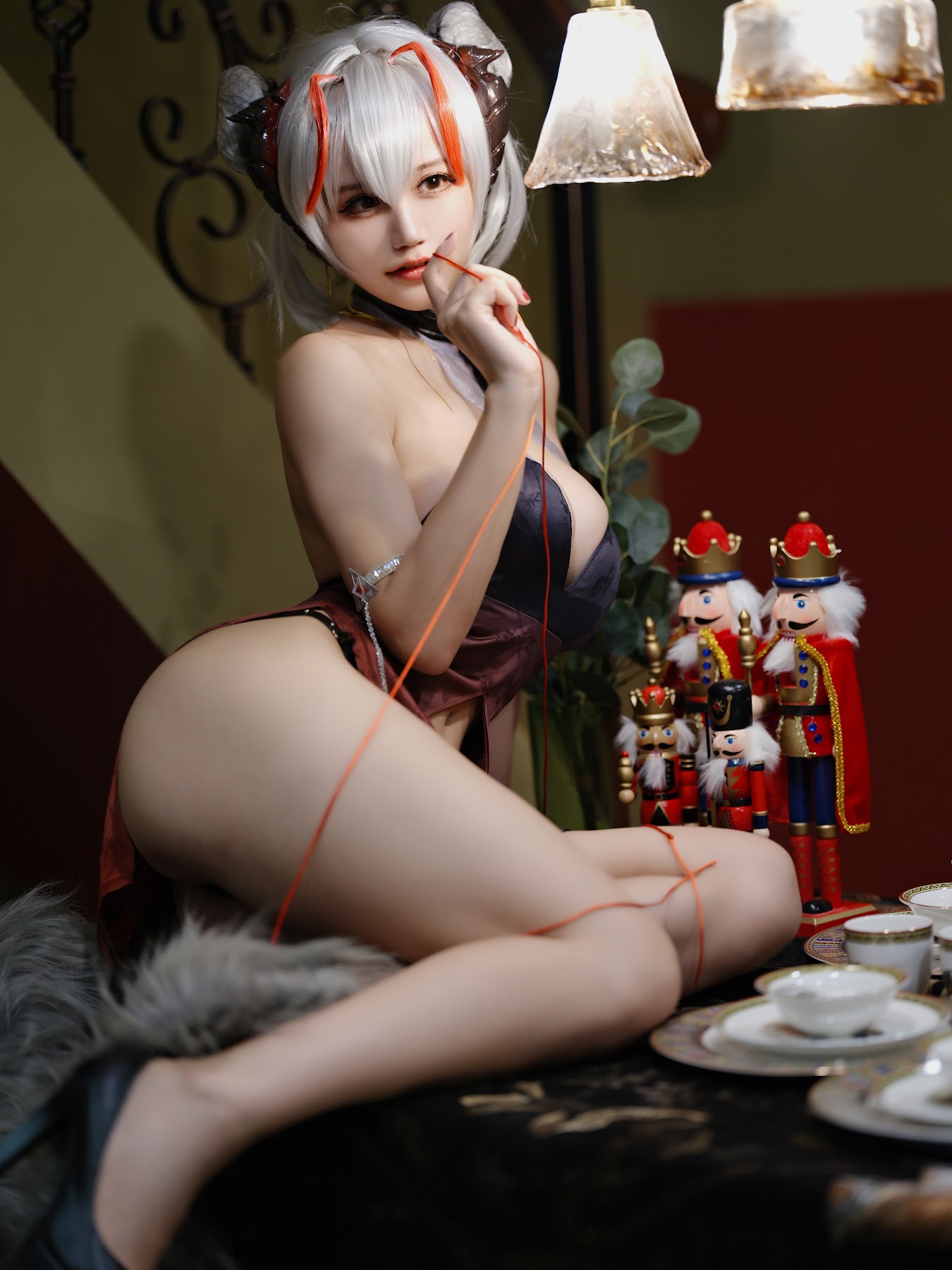 Coser@小仓千代w No.021 w旗袍 - P14