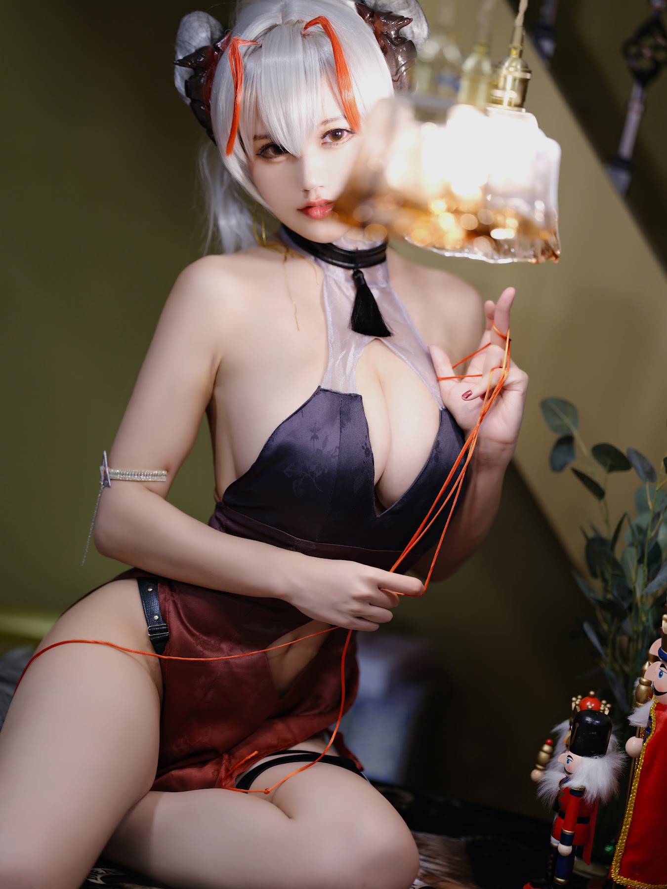 Coser@小仓千代w No.021 w旗袍 - P15