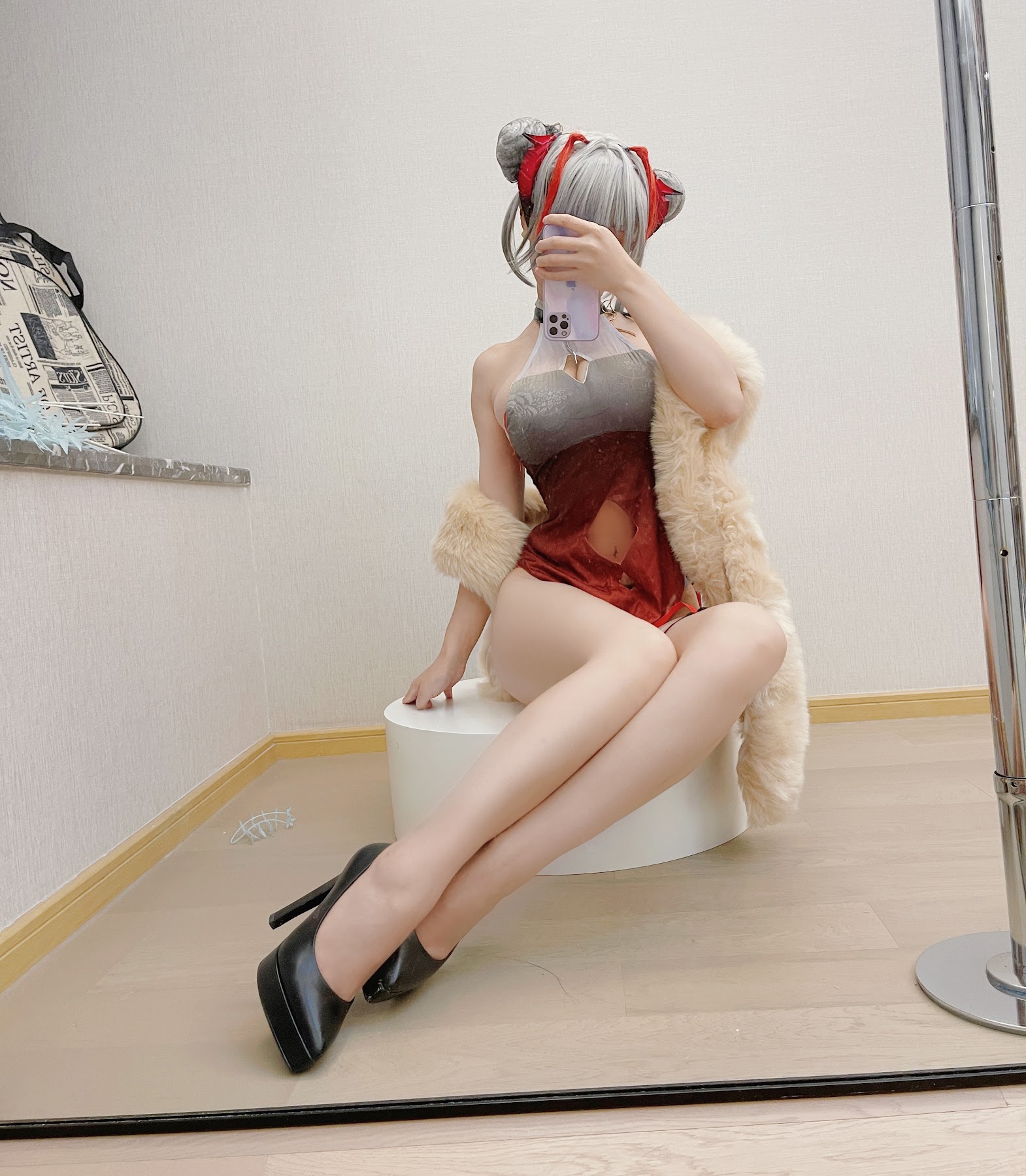 Coser@小仓千代w No.021 w旗袍 - P23