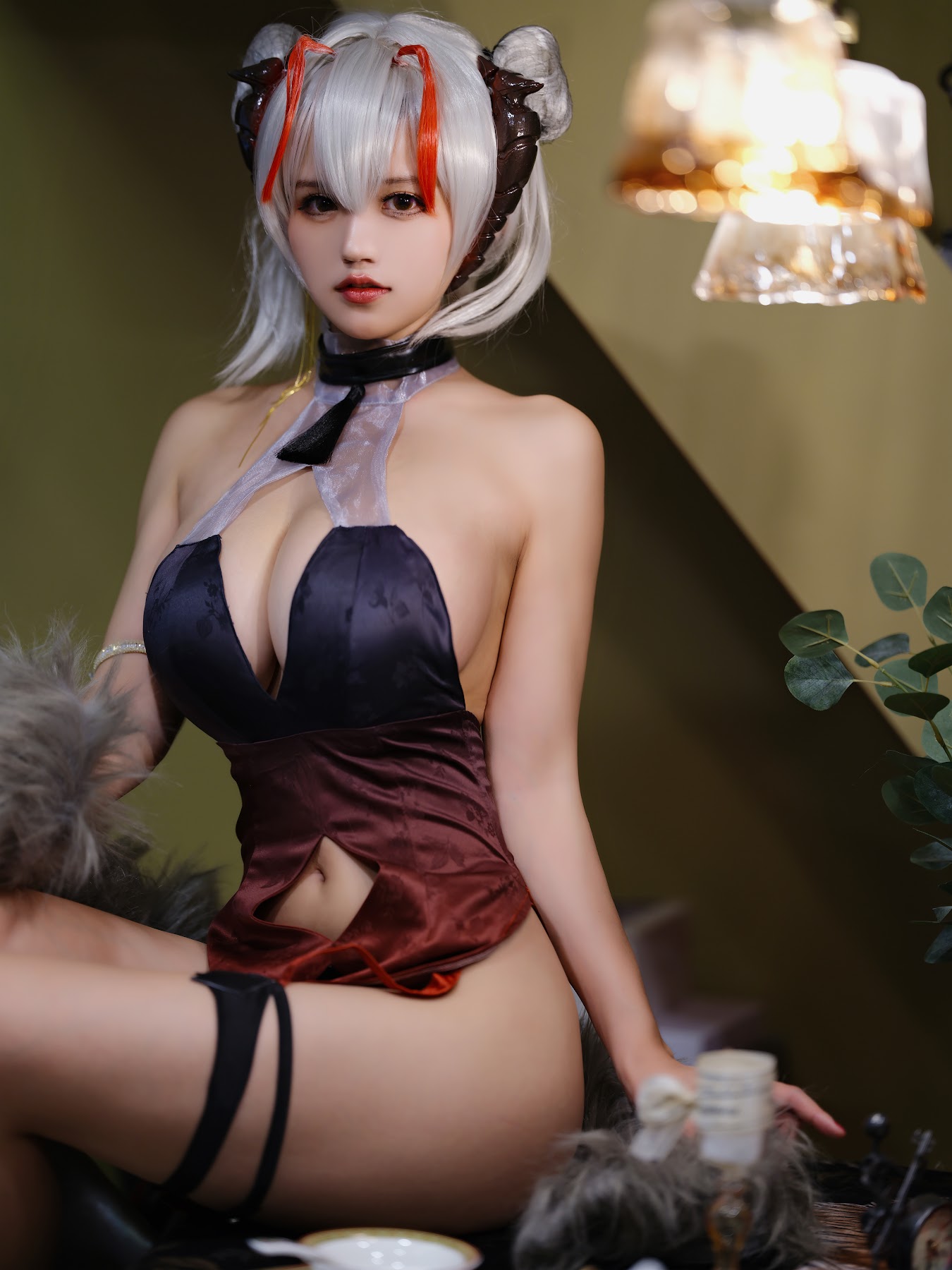 Coser@小仓千代w No.021 w旗袍 - P3