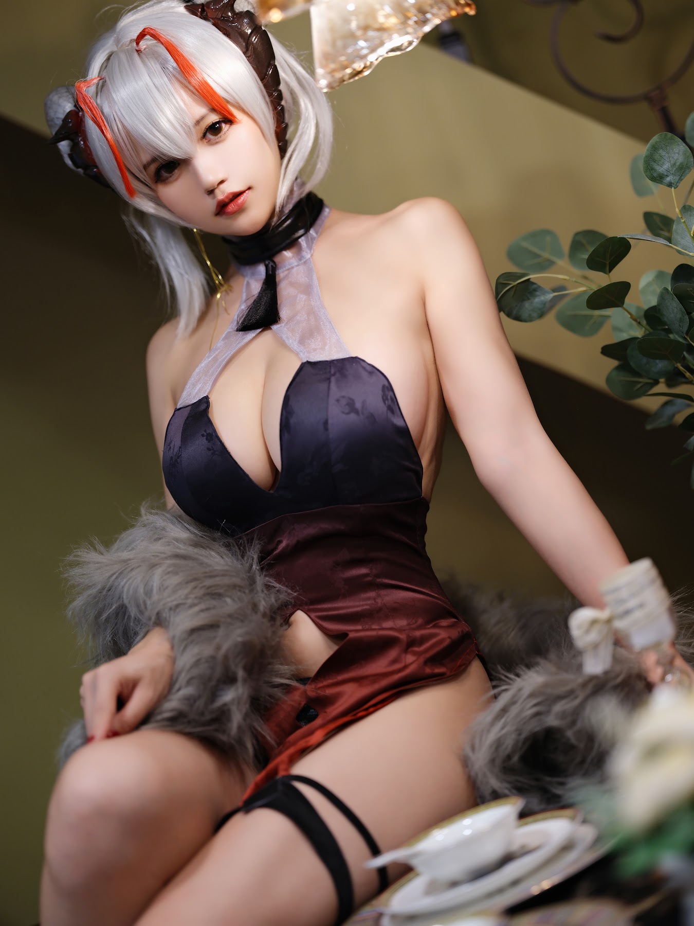 Coser@小仓千代w No.021 w旗袍 - P5