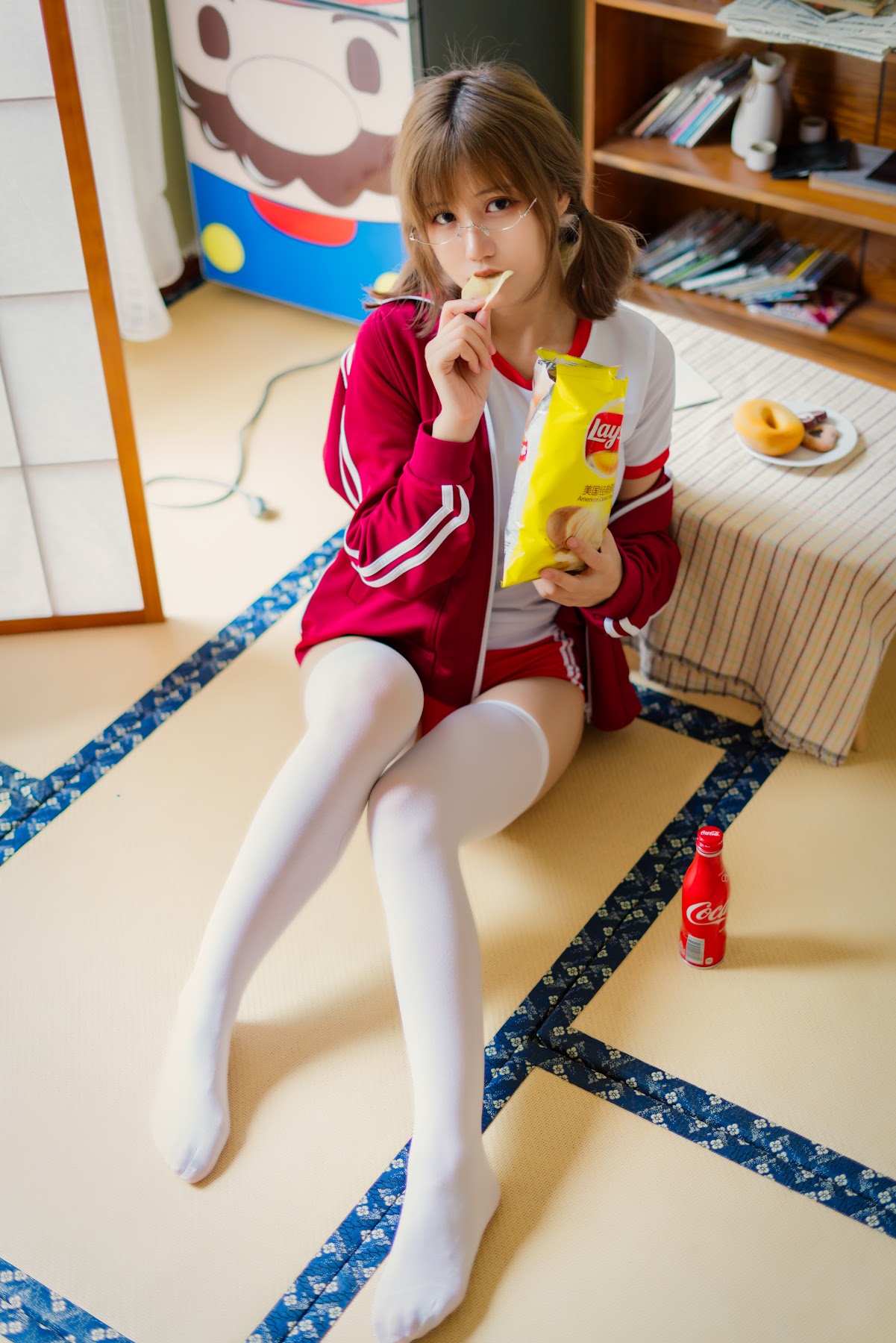 Coser@小仓千代w No.005 红色体操服 - P15