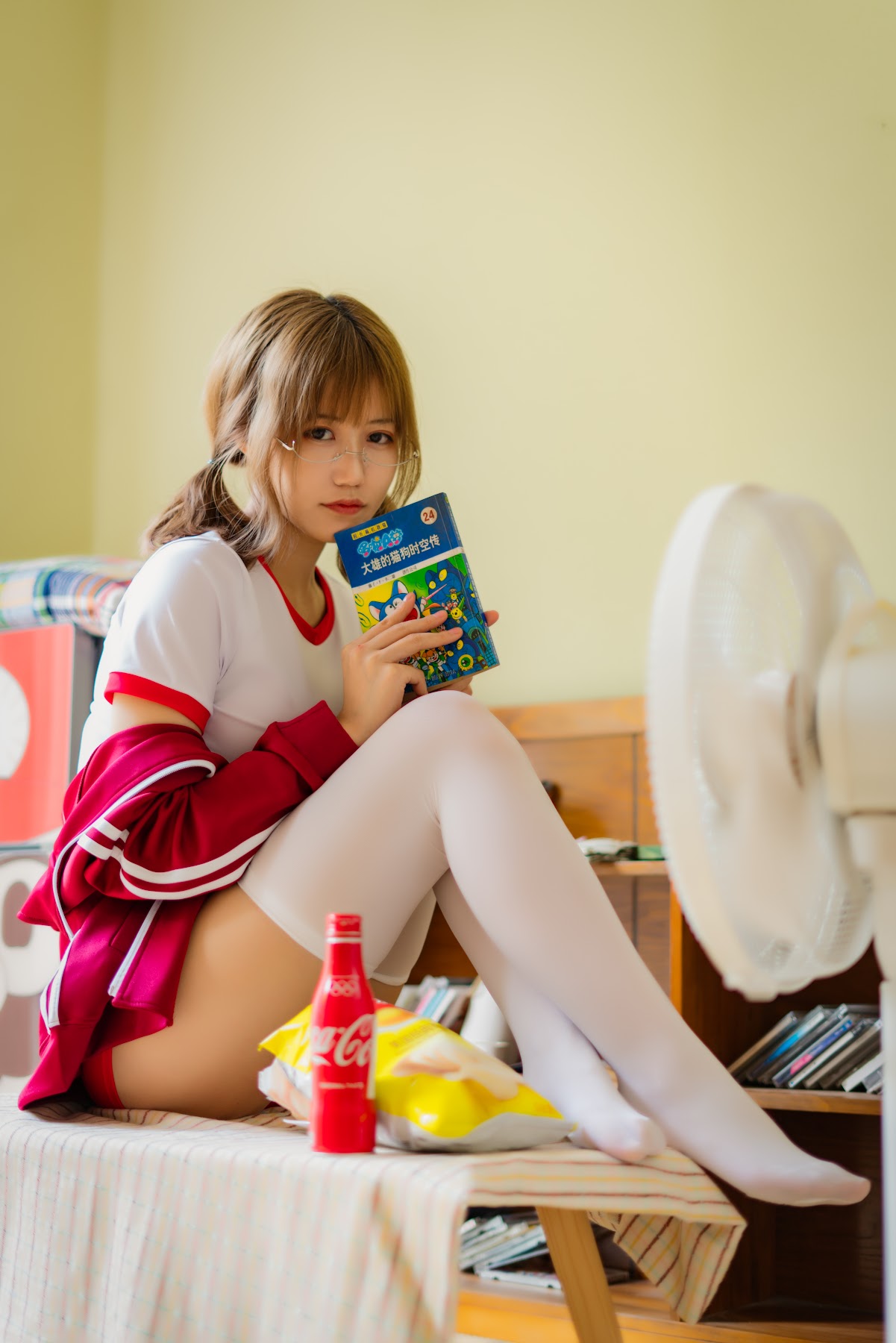 Coser@小仓千代w No.005 红色体操服 - P18