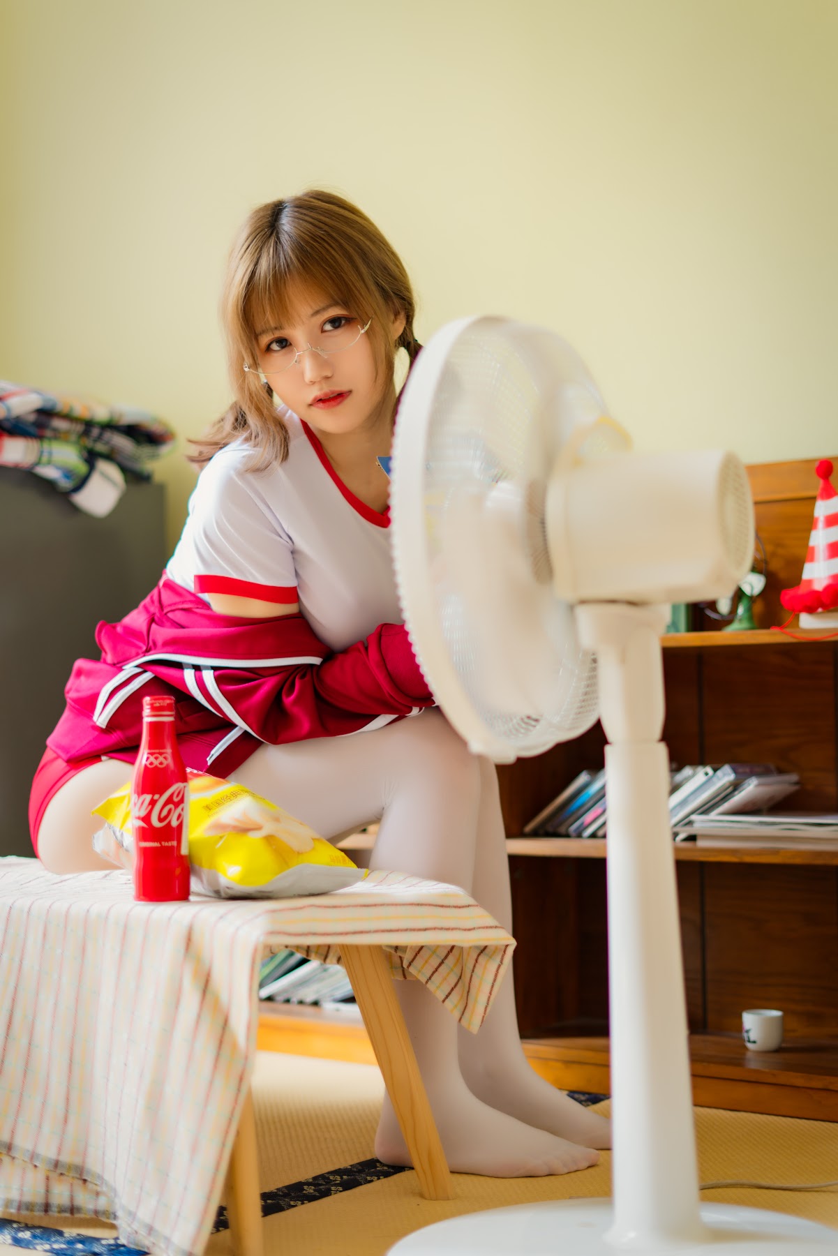 Coser@小仓千代w No.005 红色体操服 - P19