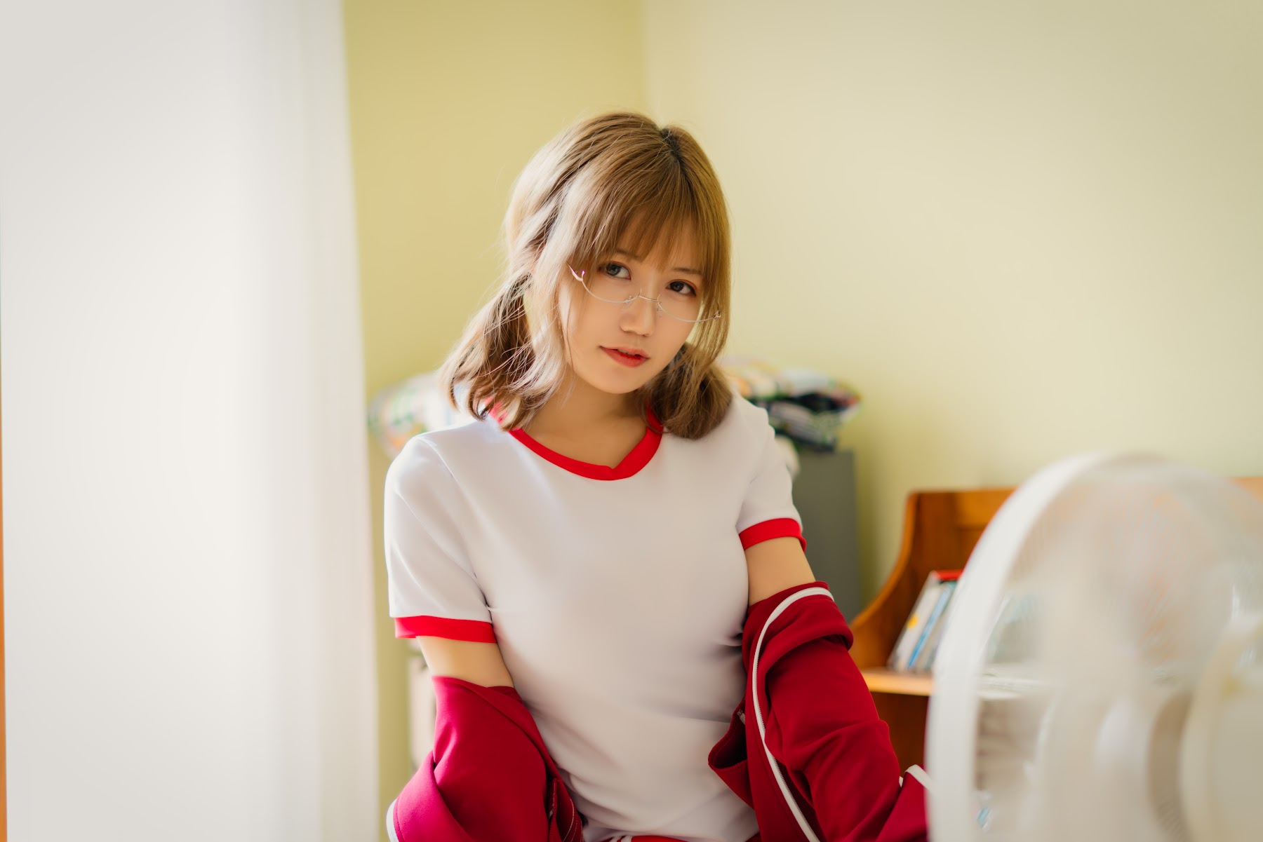 Coser@小仓千代w No.005 红色体操服 - P20