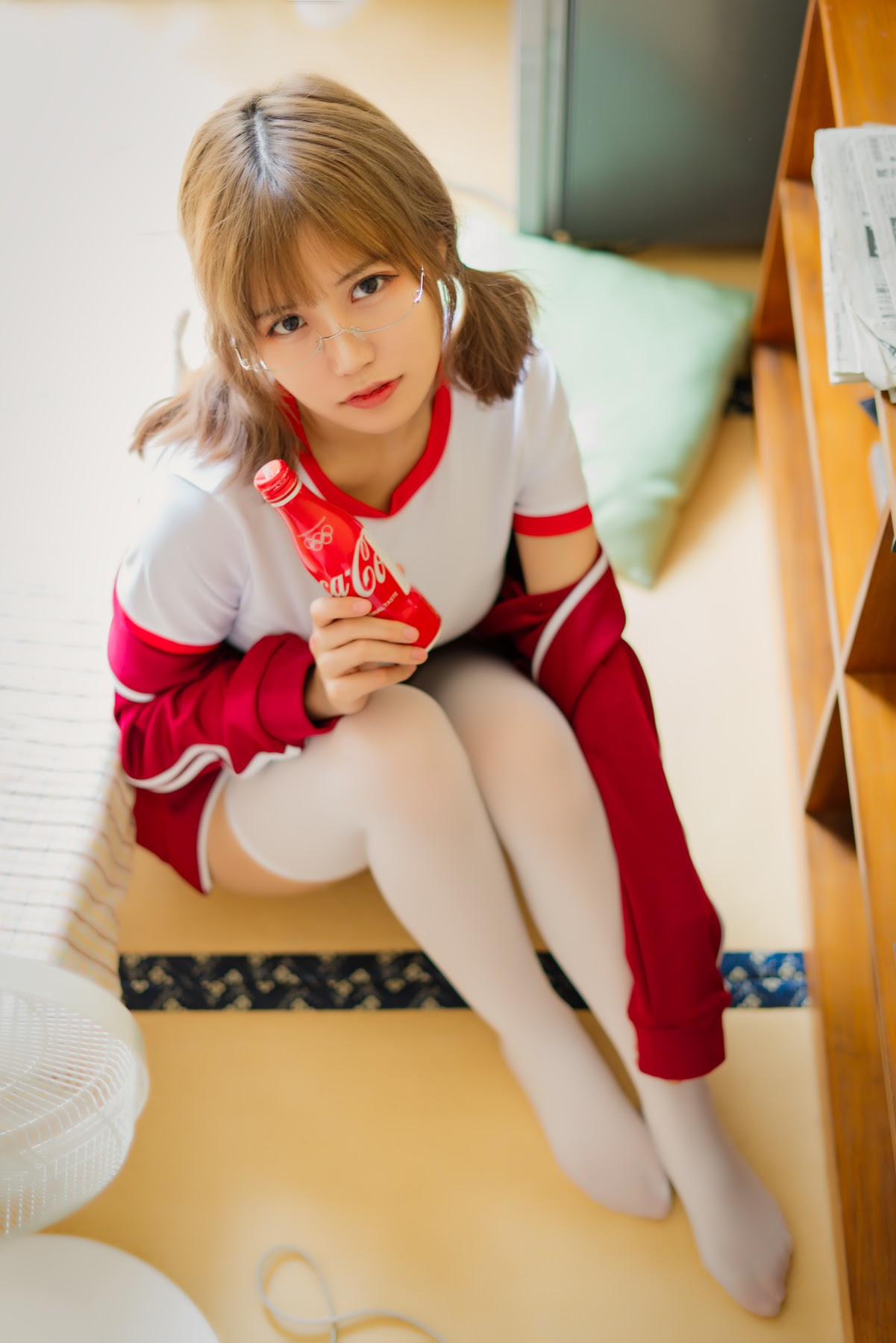 Coser@小仓千代w No.005 红色体操服 - P22