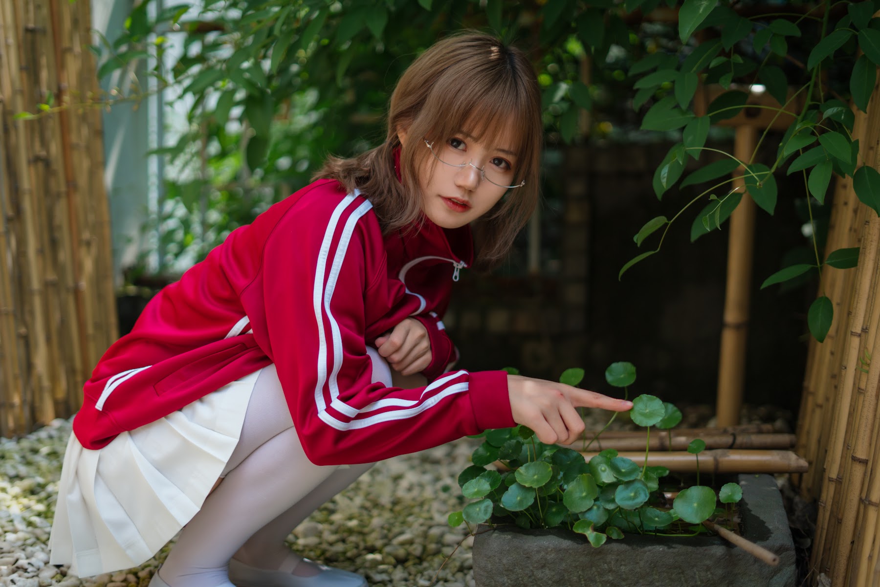 Coser@小仓千代w No.005 红色体操服 - P24