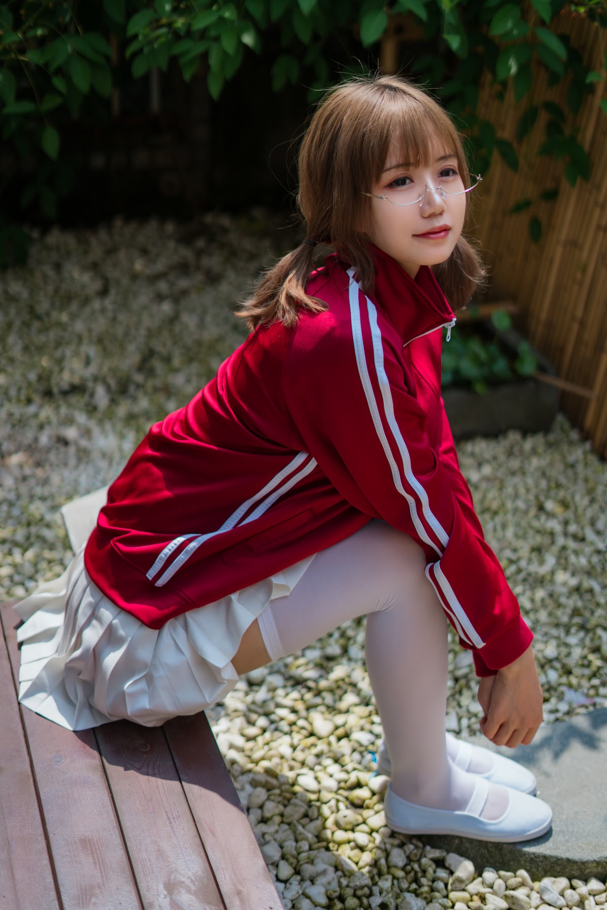 Coser@小仓千代w No.005 红色体操服 - P27