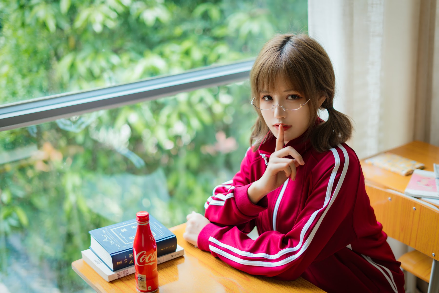 Coser@小仓千代w No.005 红色体操服 - P29