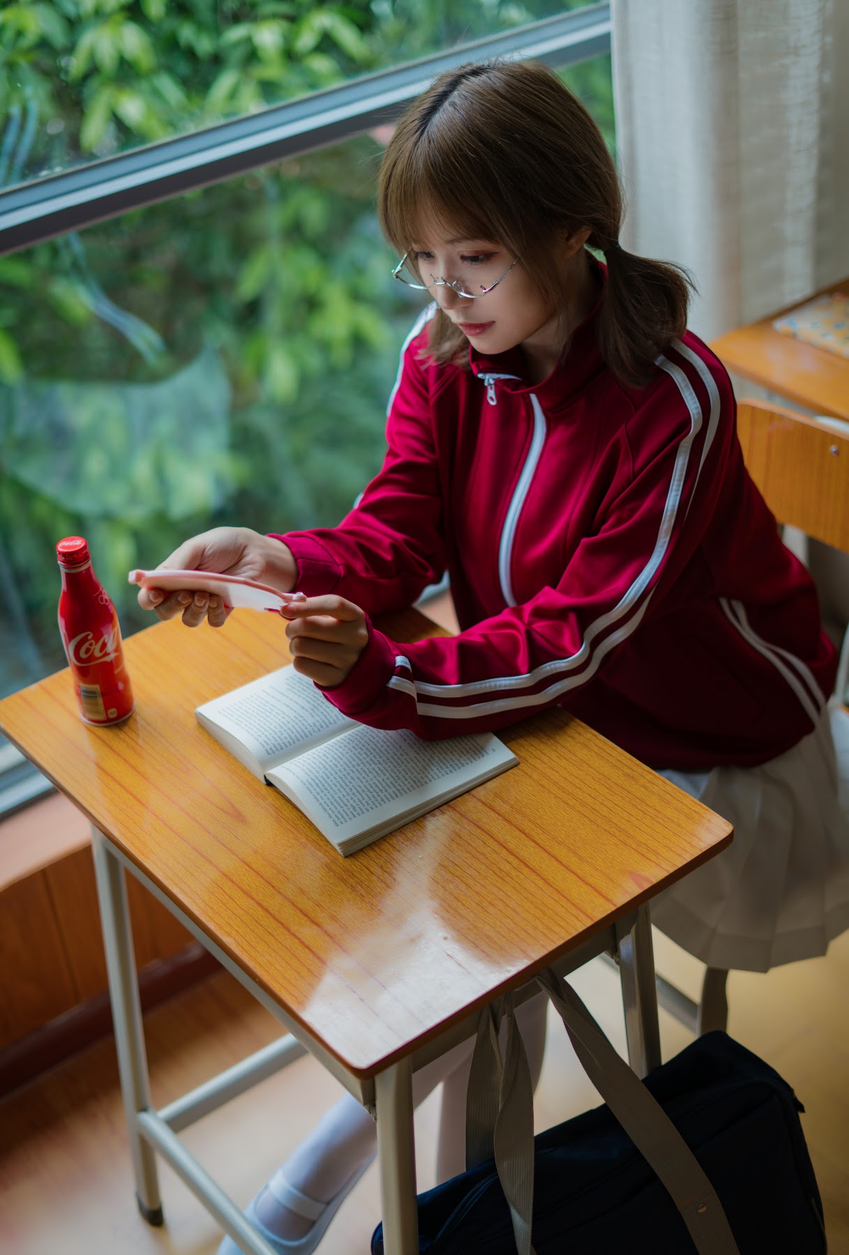 Coser@小仓千代w No.005 红色体操服 - P32