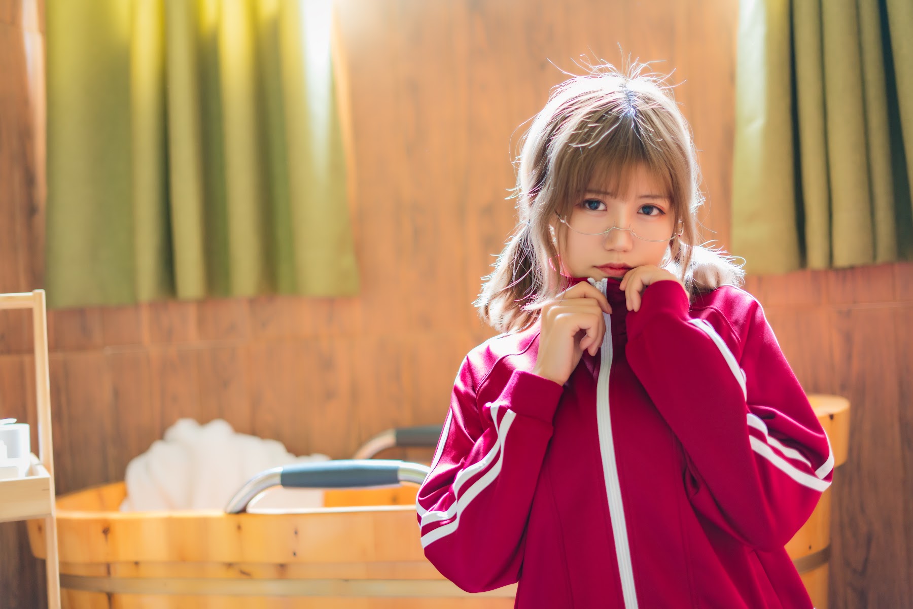 Coser@小仓千代w No.005 红色体操服 - P3
